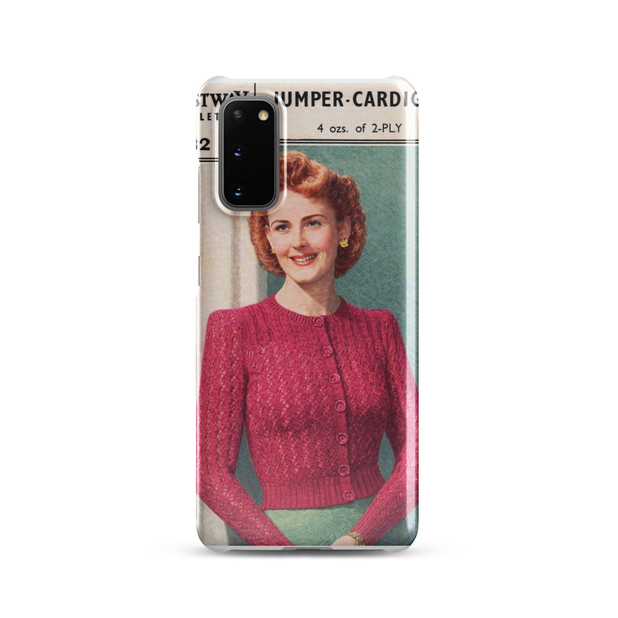 Lacy Cardigan Phone Case Samsung® - Sitting Pretty Knits