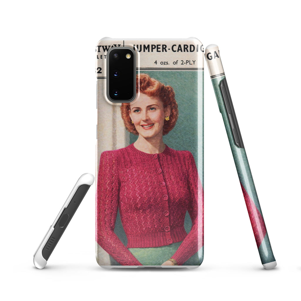 Lacy Cardigan Phone Case Samsung® - Sitting Pretty Knits