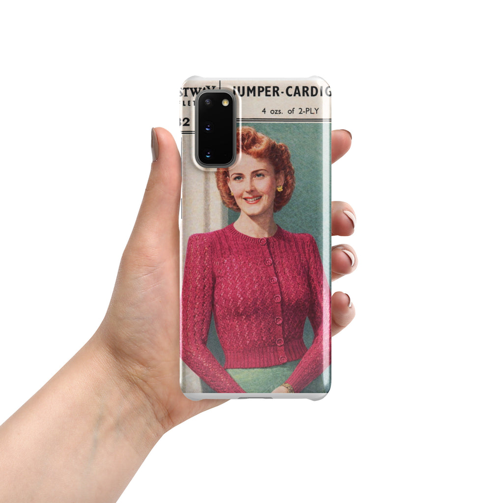 Lacy Cardigan Phone Case Samsung® - Sitting Pretty Knits
