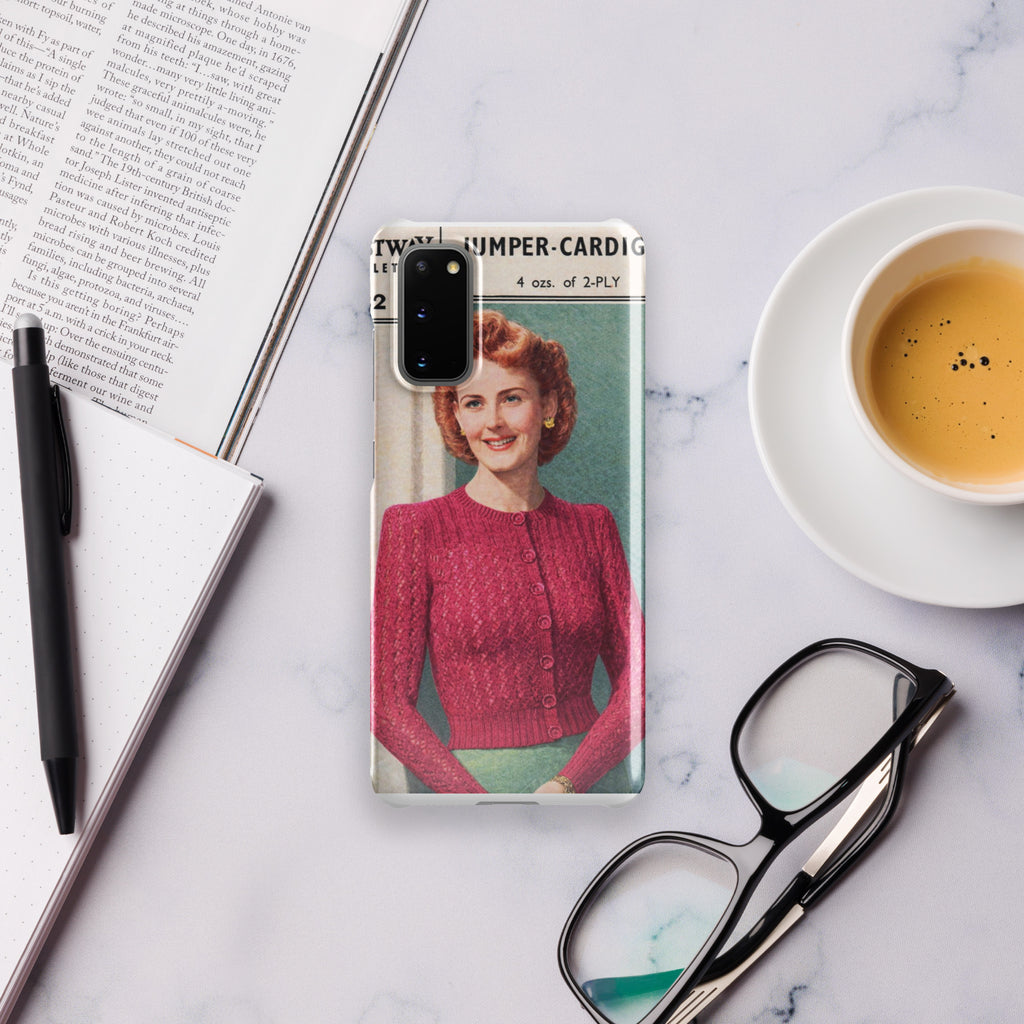 Lacy Cardigan Phone Case Samsung® - Sitting Pretty Knits