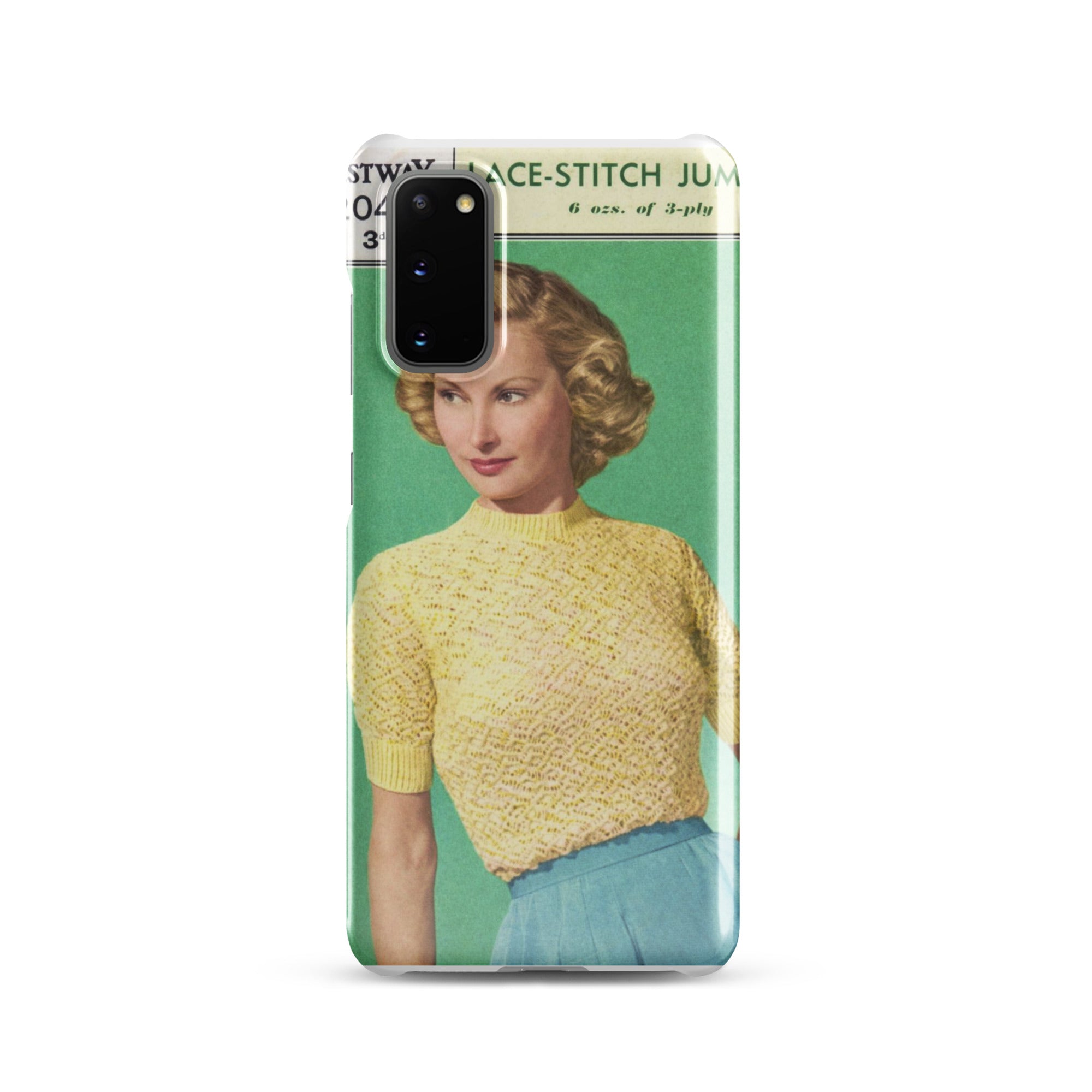 Lace Stitch Jumper Phone Case for Samsung® - Sitting Pretty Knits