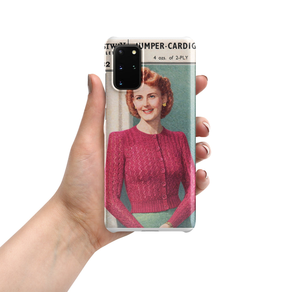Lacy Cardigan Phone Case Samsung® - Sitting Pretty Knits