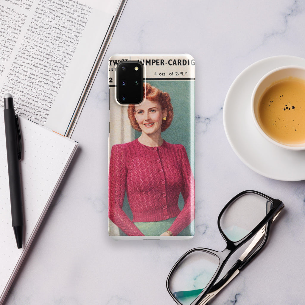 Lacy Cardigan Phone Case Samsung® - Sitting Pretty Knits