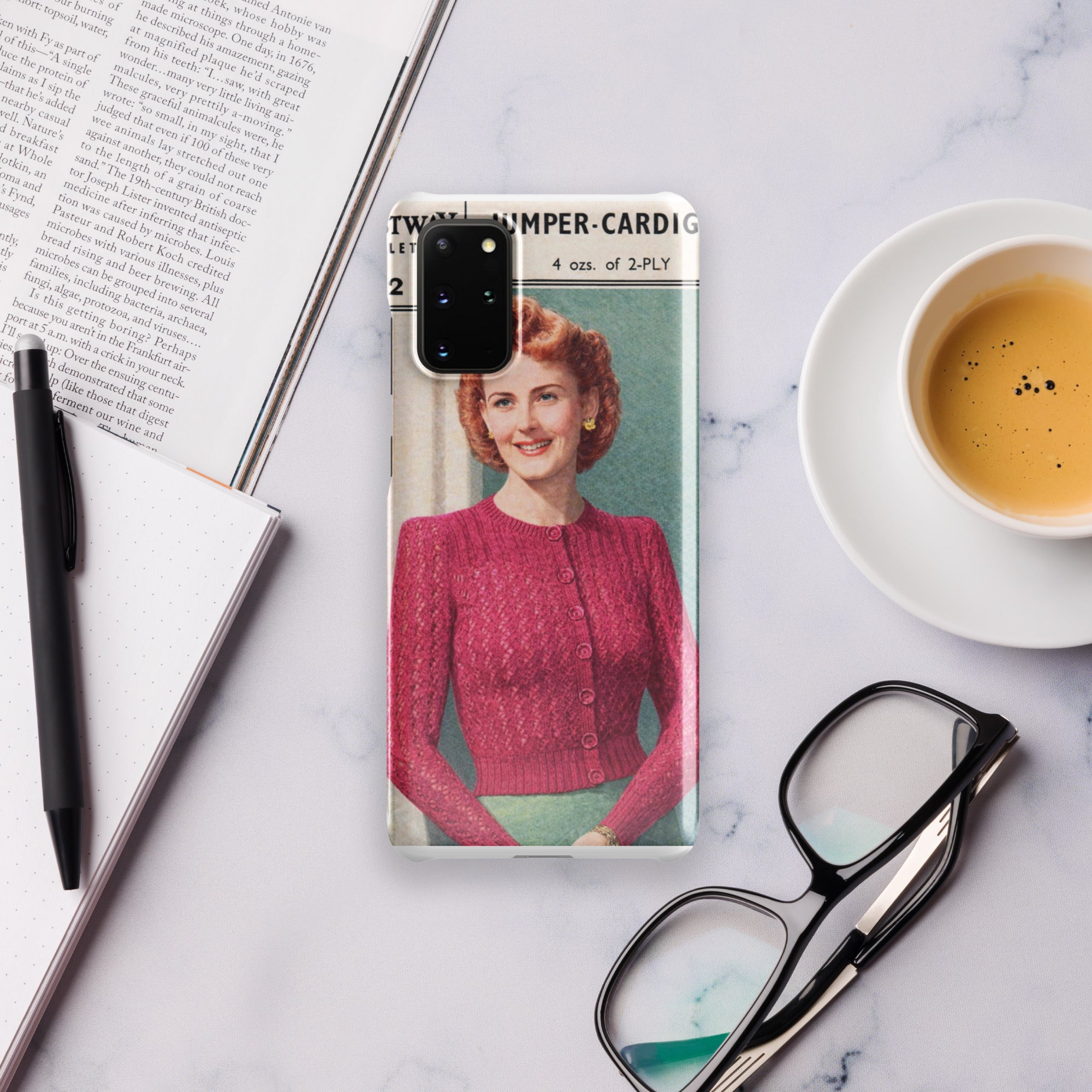 Lacy Cardigan Phone Case Samsung® - Sitting Pretty Knits