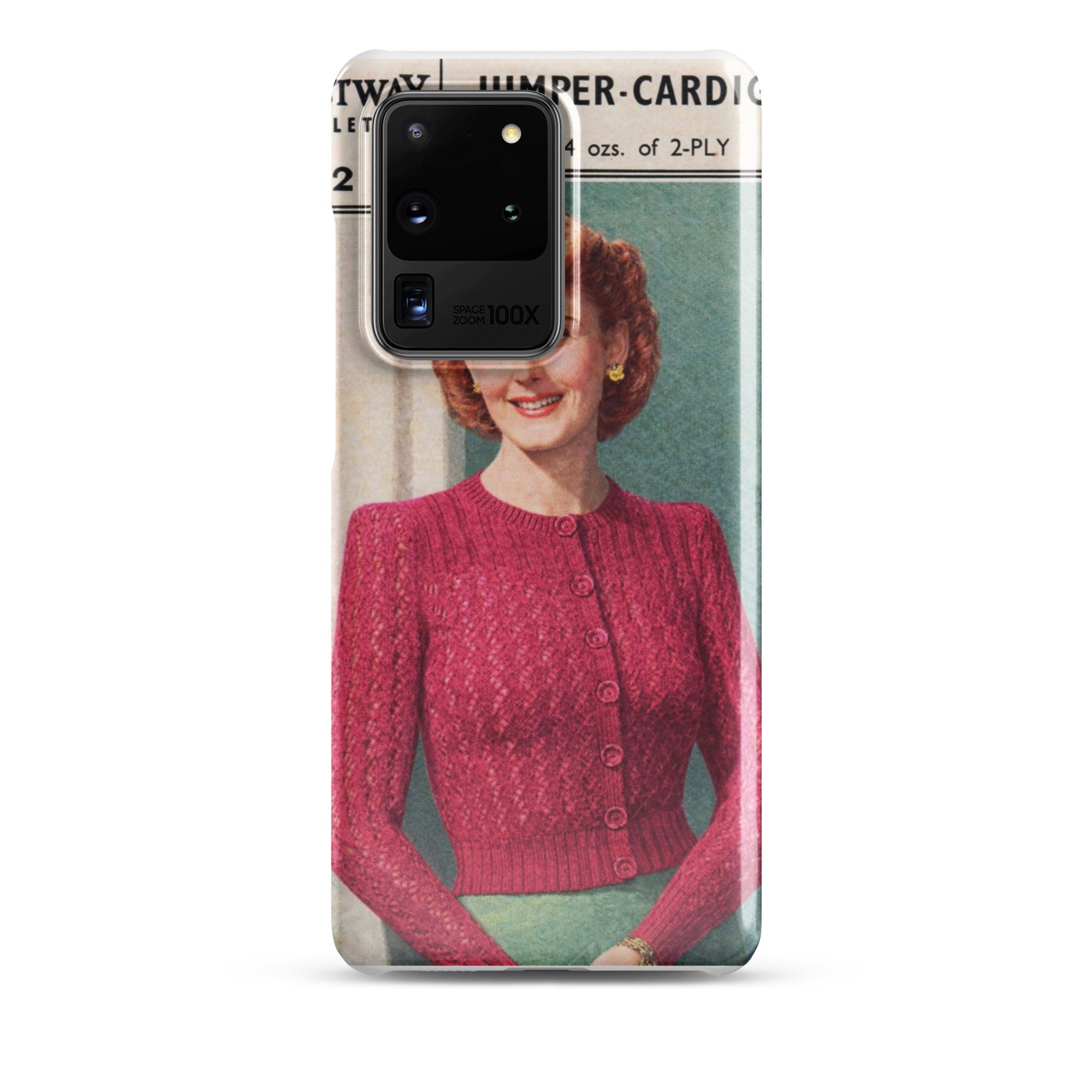Lacy Cardigan Phone Case Samsung® - Sitting Pretty Knits