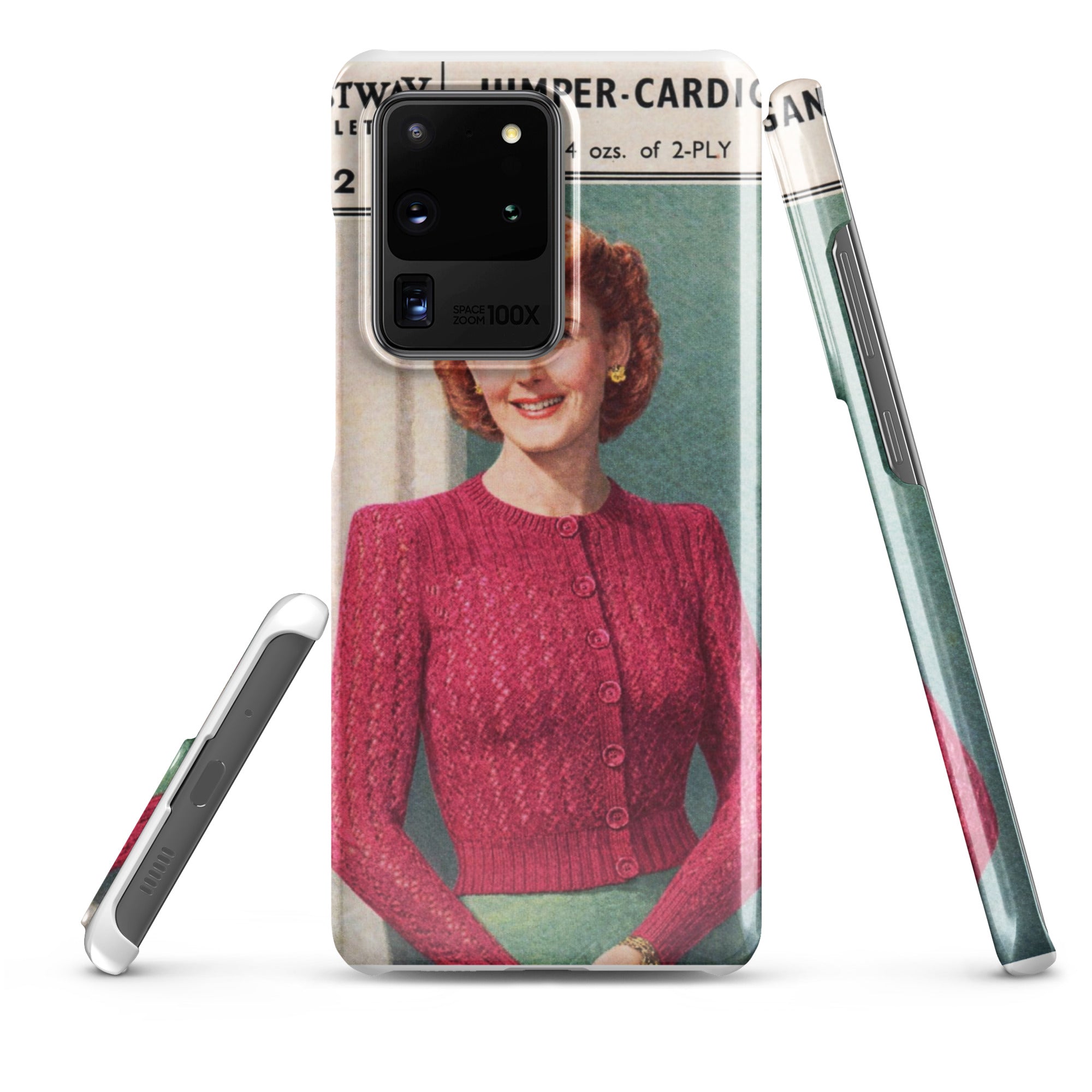 Lacy Cardigan Phone Case Samsung® - Sitting Pretty Knits