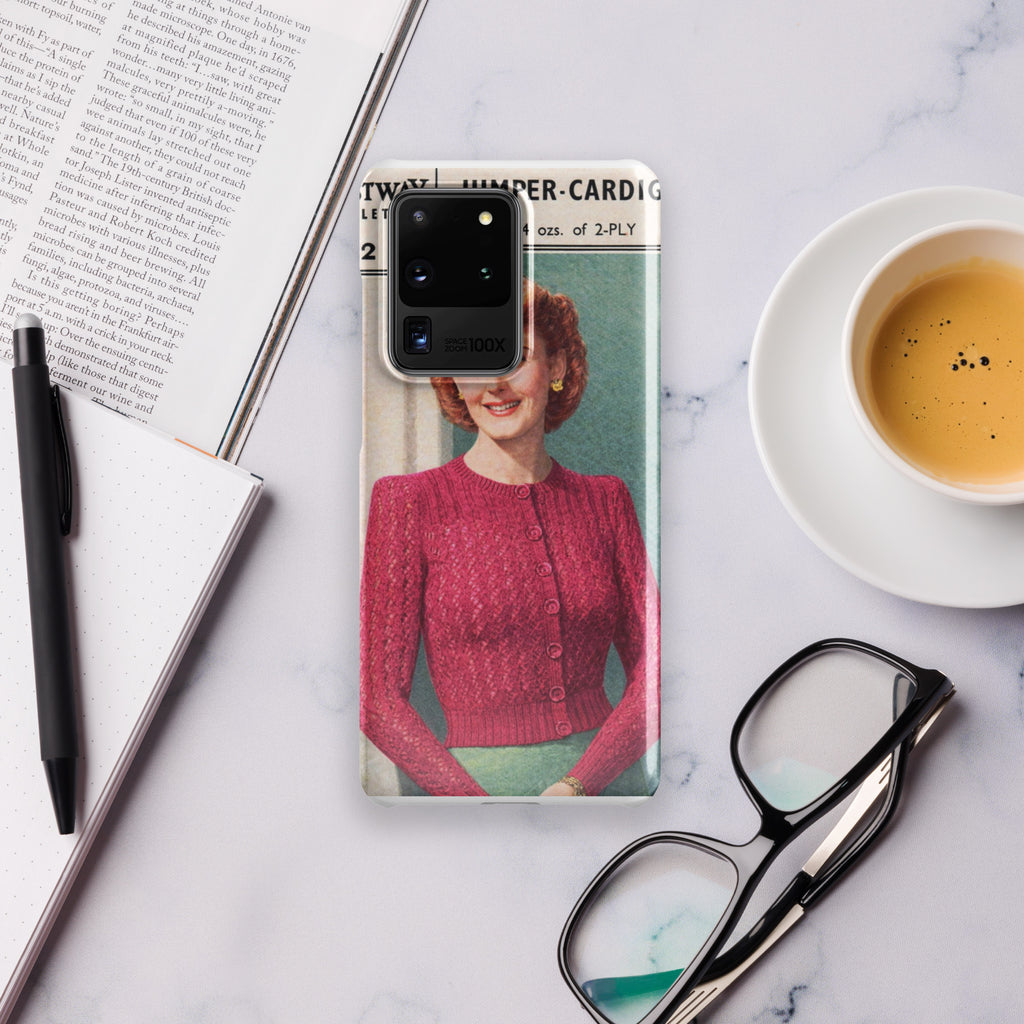 Lacy Cardigan Phone Case Samsung® - Sitting Pretty Knits