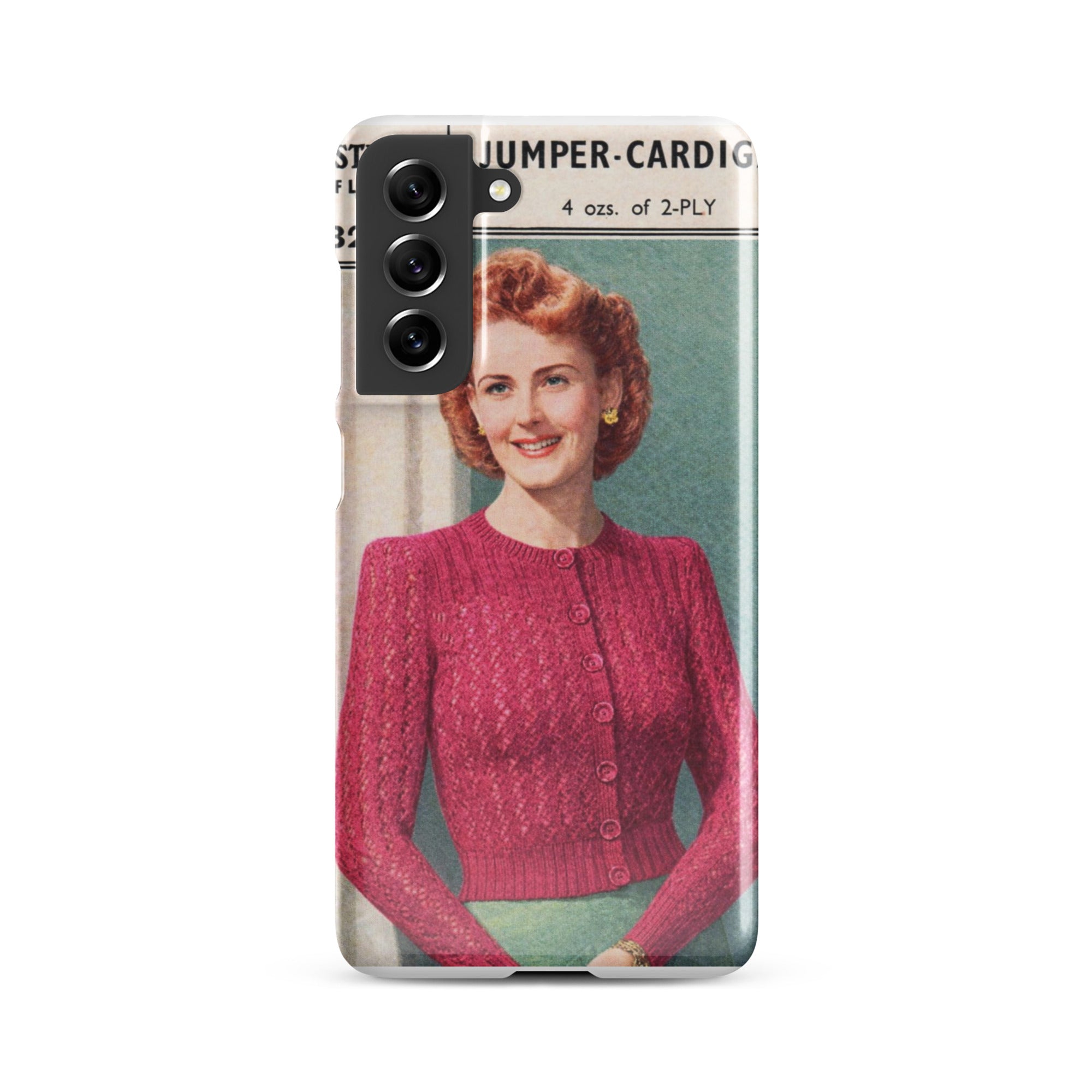Lacy Cardigan Phone Case Samsung® - Sitting Pretty Knits