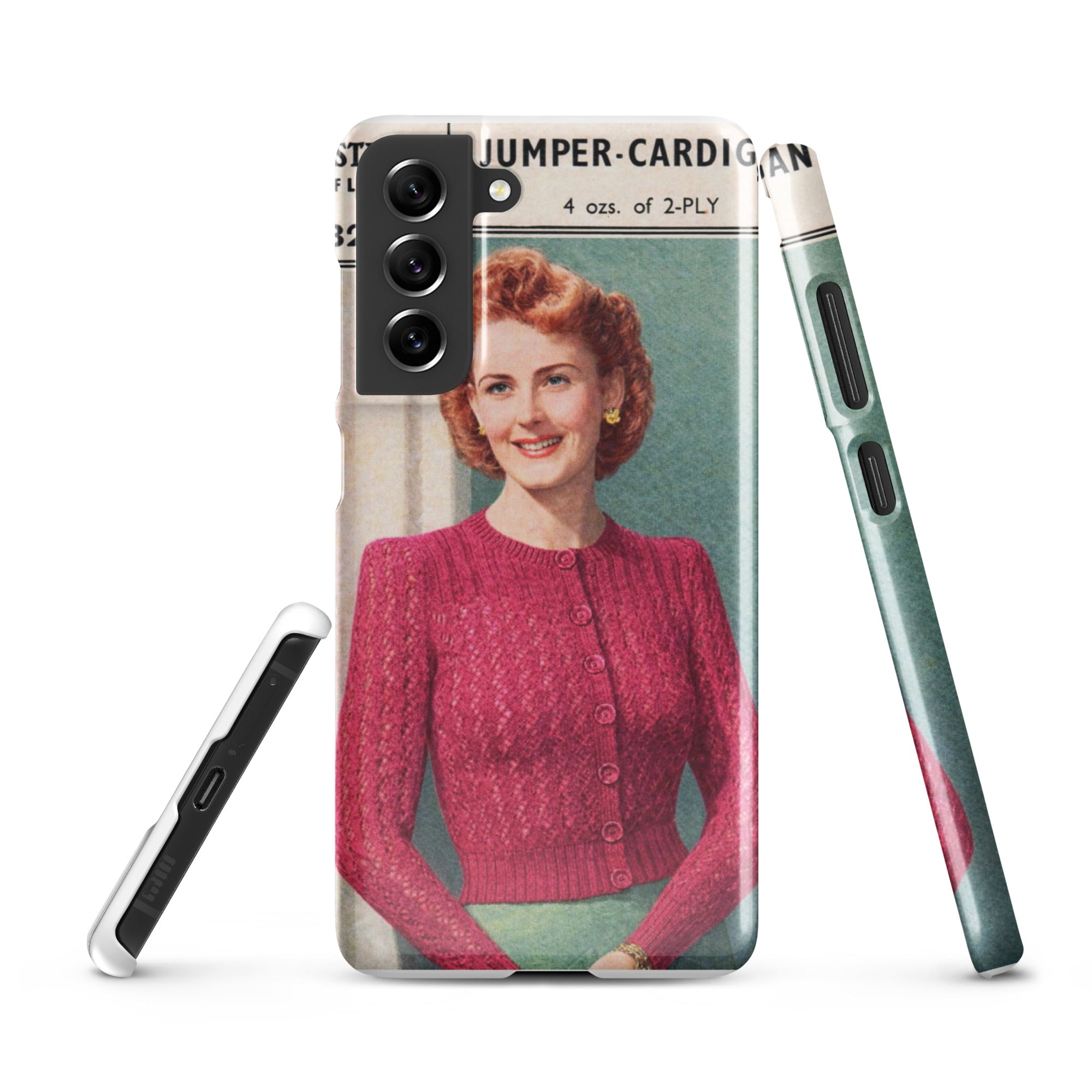 Lacy Cardigan Phone Case Samsung® - Sitting Pretty Knits