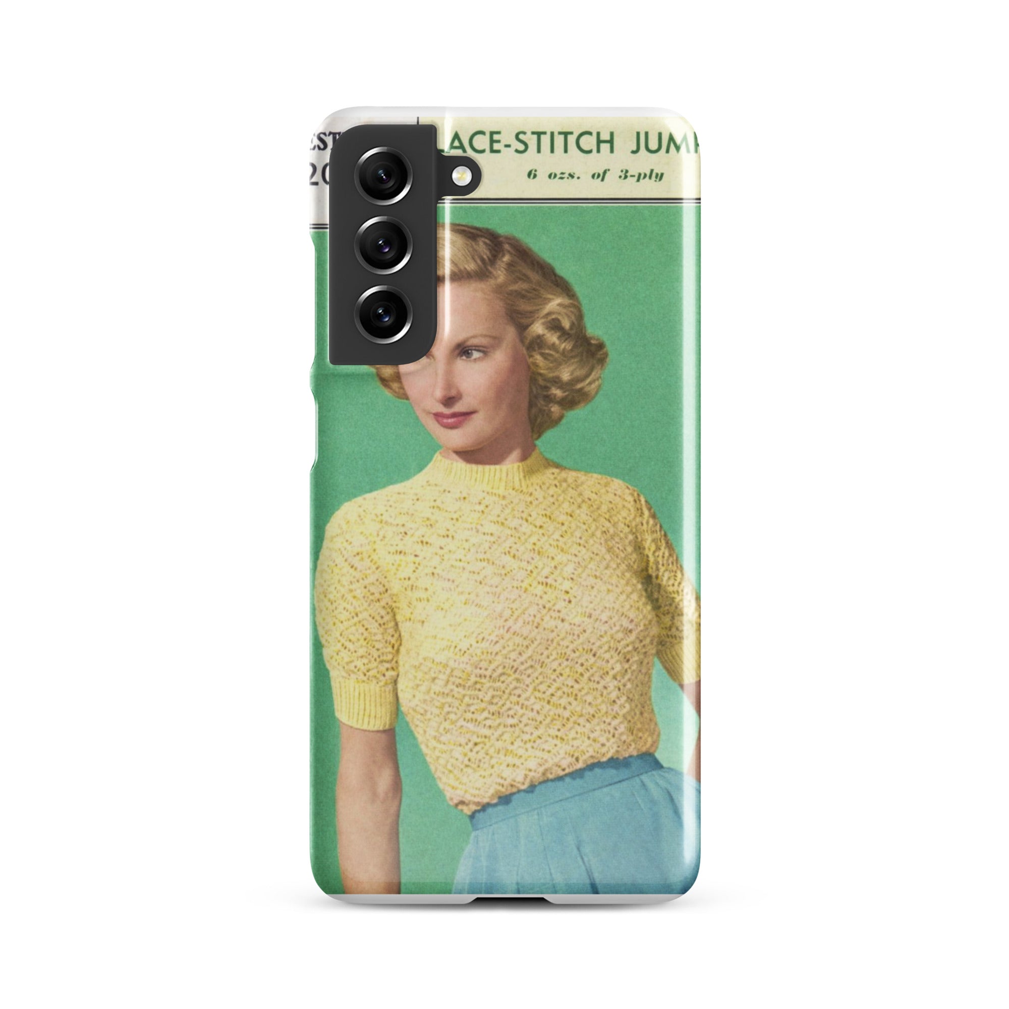 Lace Stitch Jumper Phone Case for Samsung® - Sitting Pretty Knits