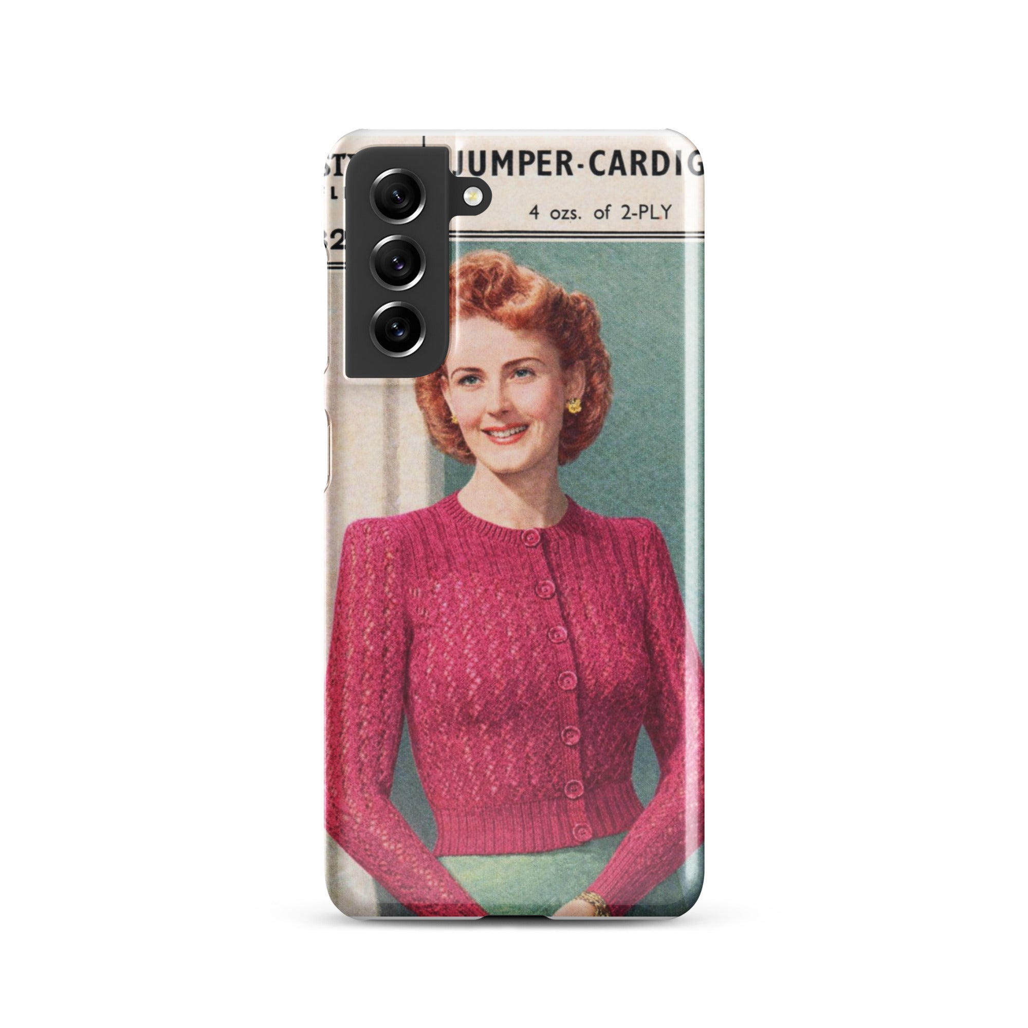 Lacy Cardigan Phone Case Samsung® - Sitting Pretty Knits