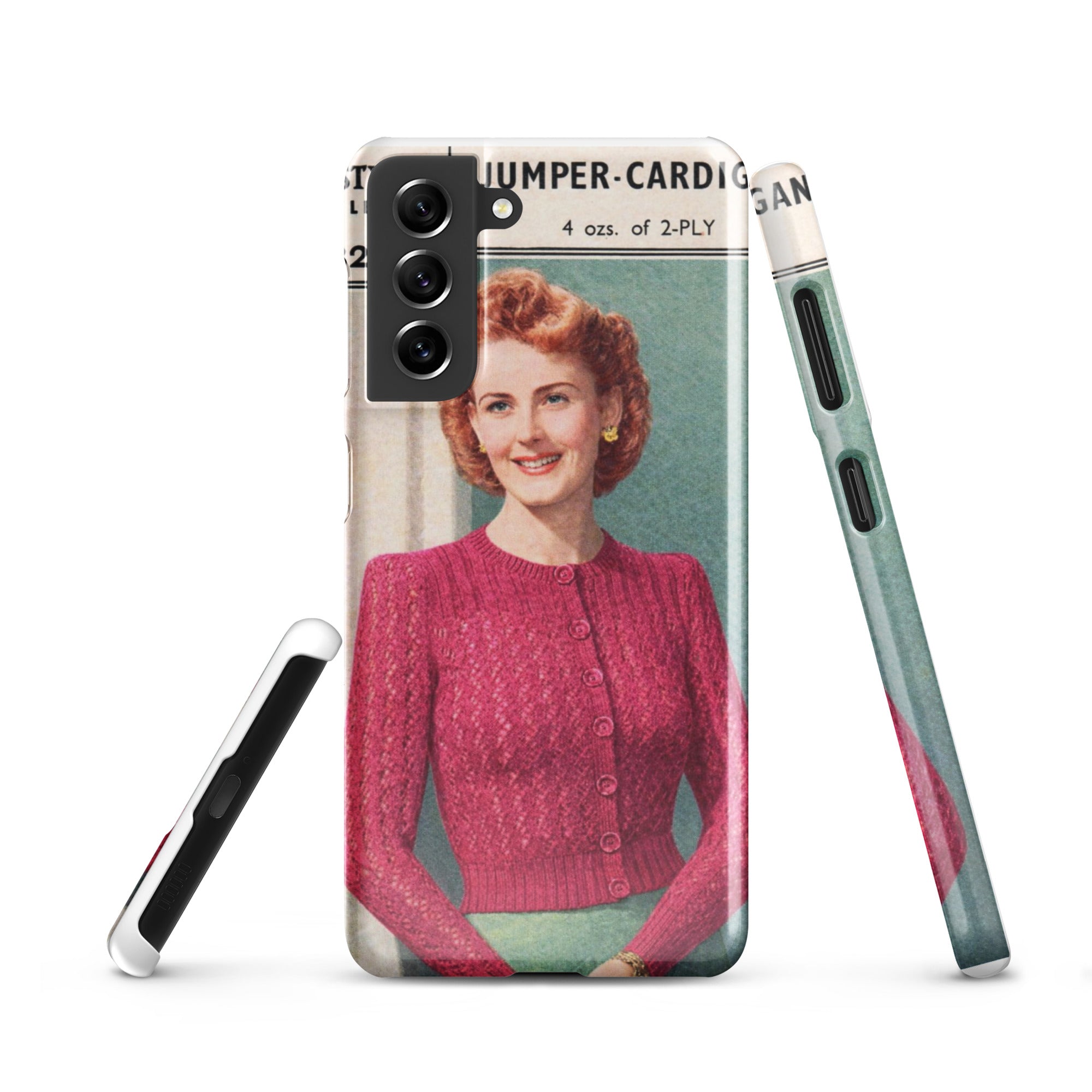 Lacy Cardigan Phone Case Samsung® - Sitting Pretty Knits