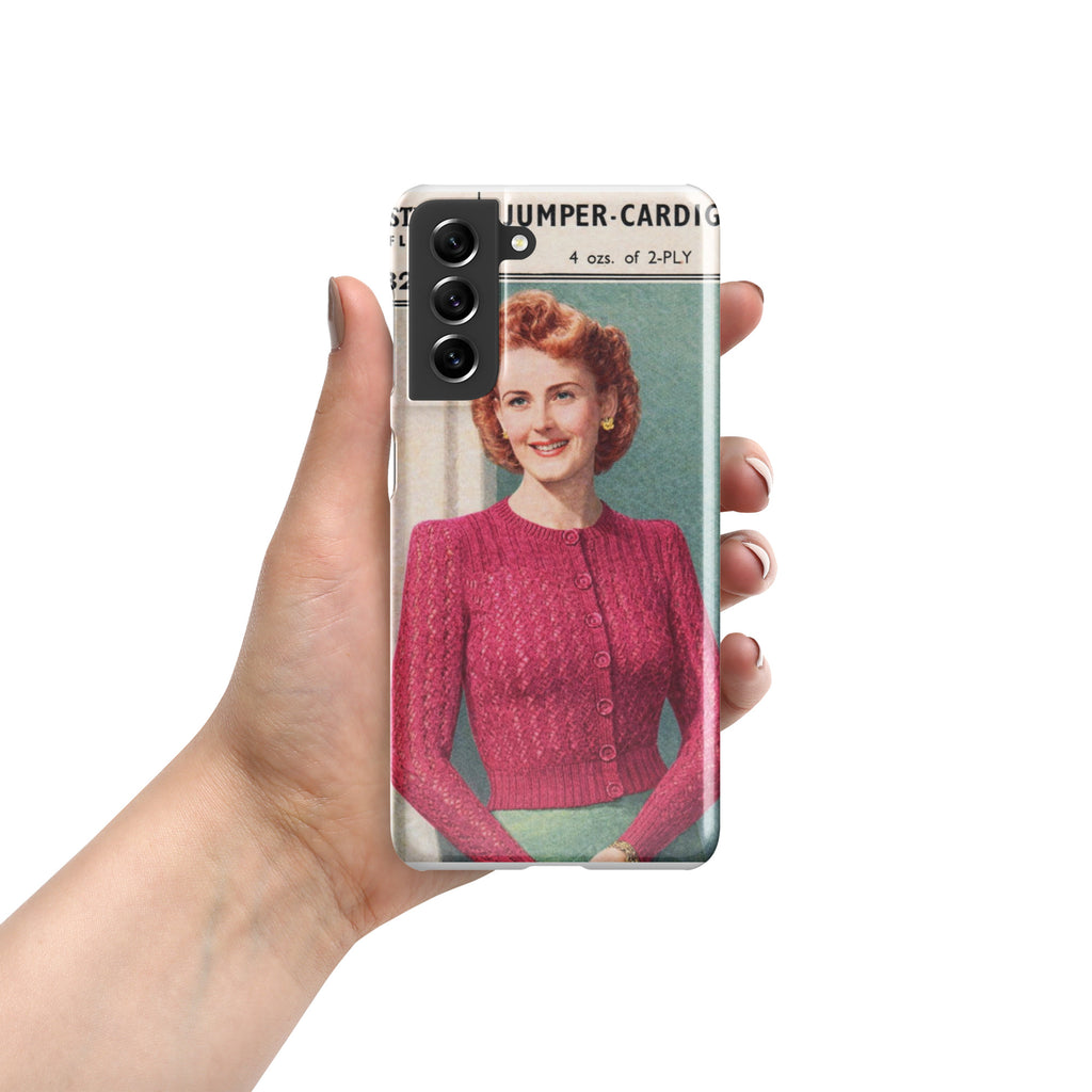Lacy Cardigan Phone Case Samsung® - Sitting Pretty Knits