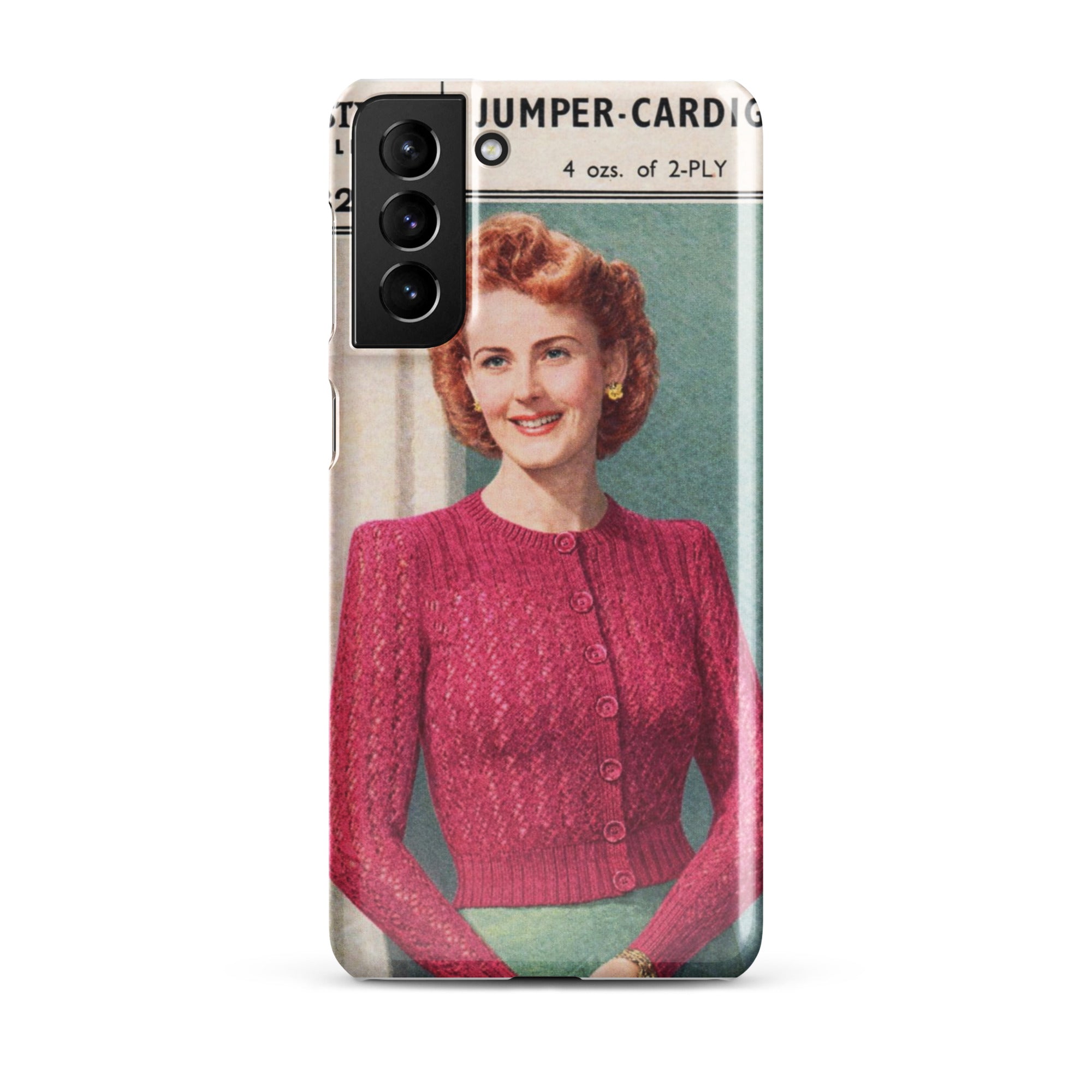 Lacy Cardigan Phone Case Samsung® - Sitting Pretty Knits