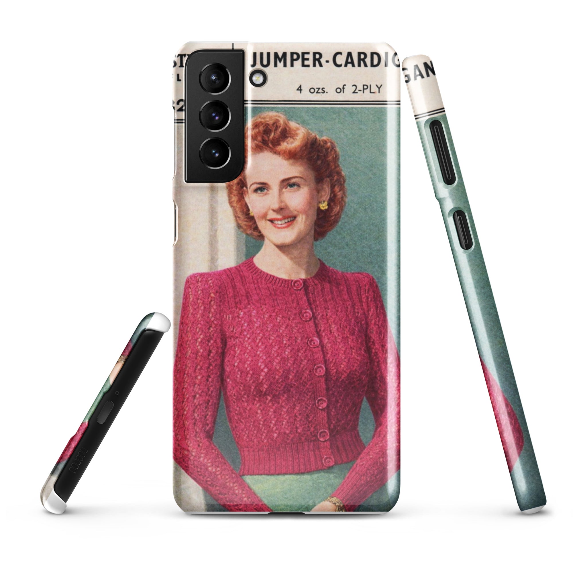 Lacy Cardigan Phone Case Samsung® - Sitting Pretty Knits