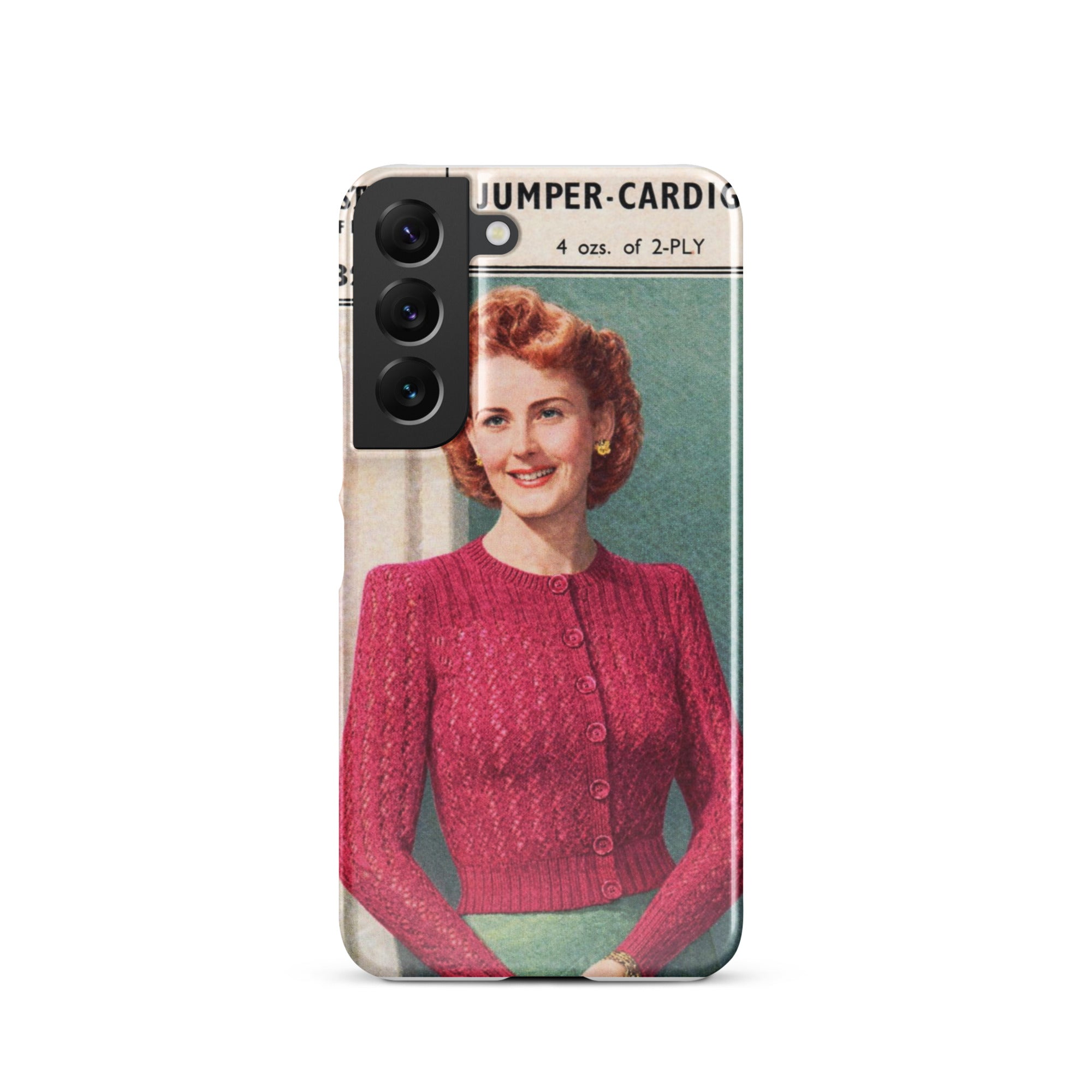 Lacy Cardigan Phone Case Samsung® - Sitting Pretty Knits