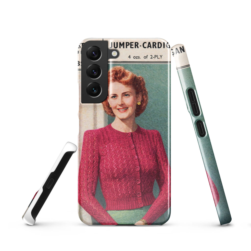 Lacy Cardigan Phone Case Samsung® - Sitting Pretty Knits