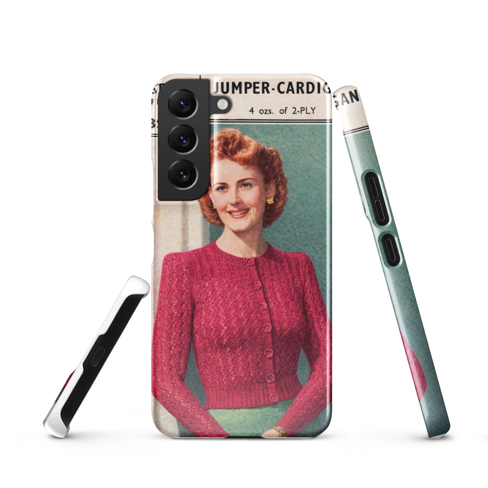 Lacy Cardigan Phone Case Samsung® - Sitting Pretty Knits