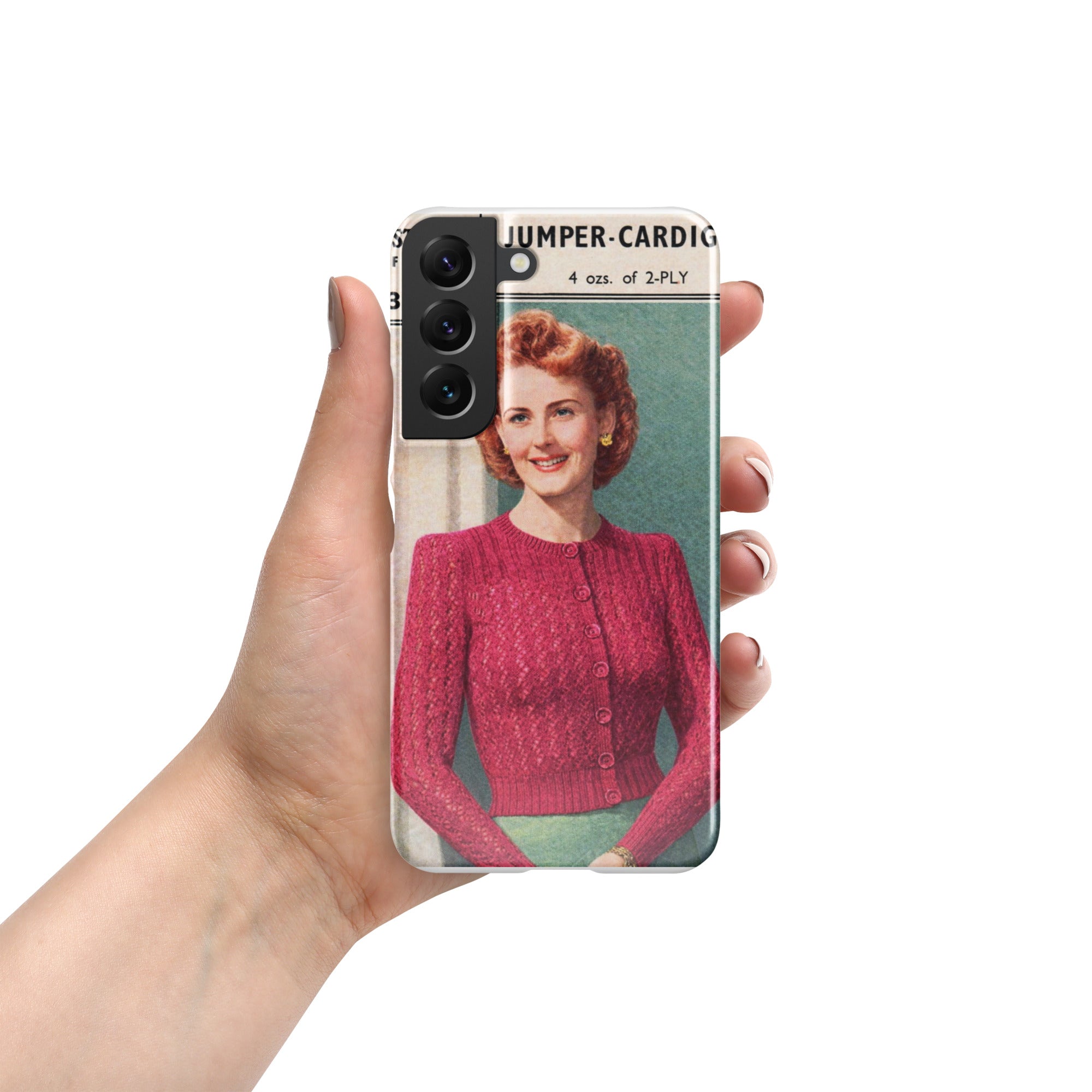 Lacy Cardigan Phone Case Samsung® - Sitting Pretty Knits