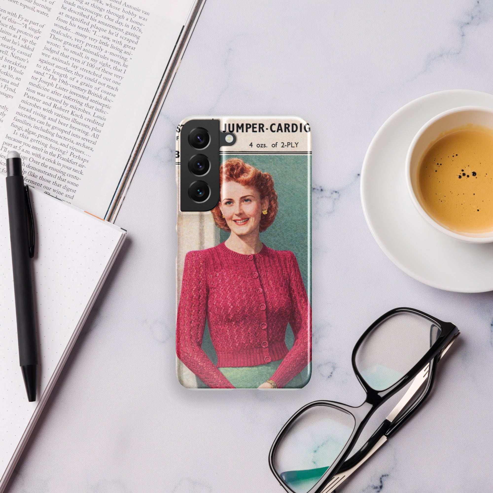 Lacy Cardigan Phone Case Samsung® - Sitting Pretty Knits