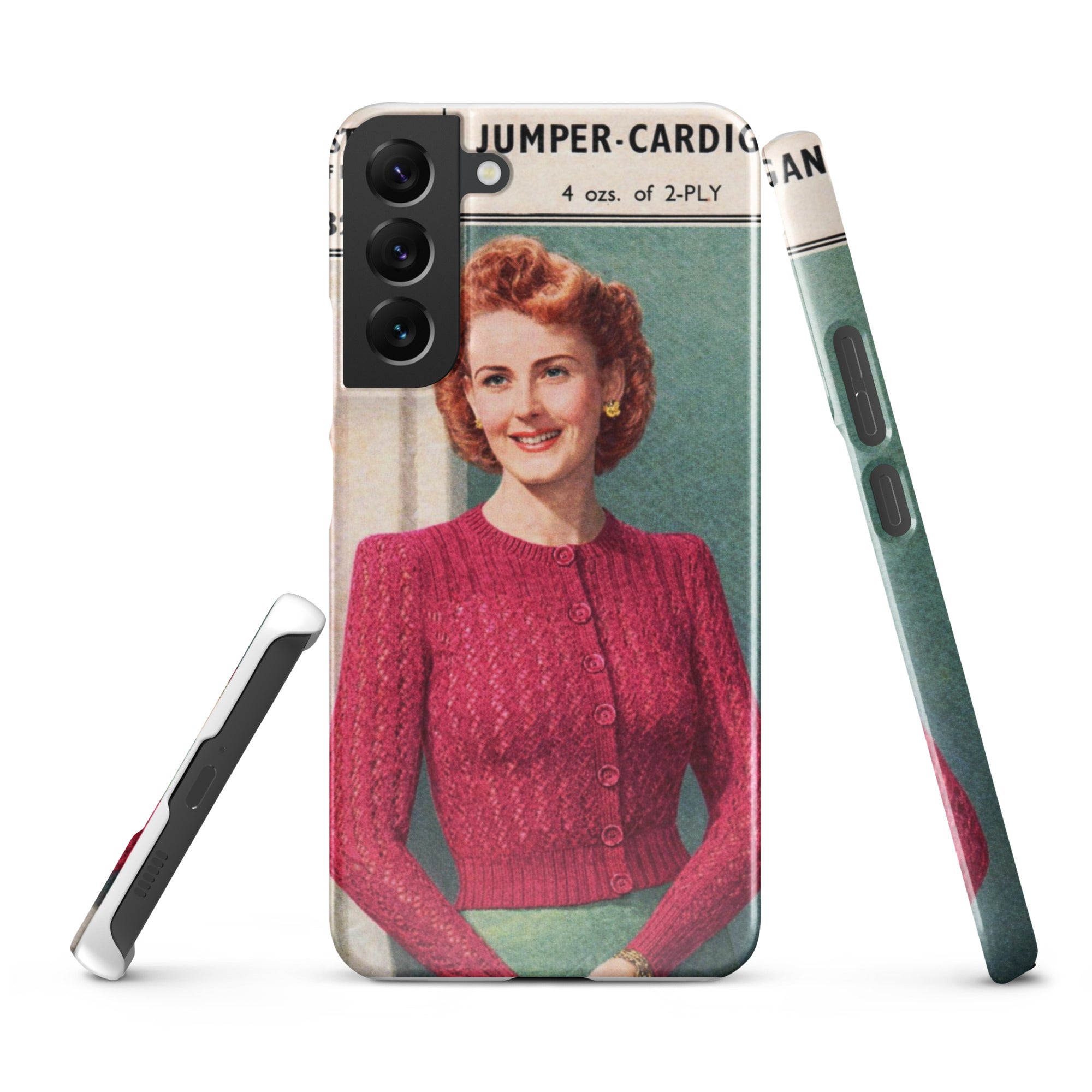 Lacy Cardigan Phone Case Samsung® - Sitting Pretty Knits