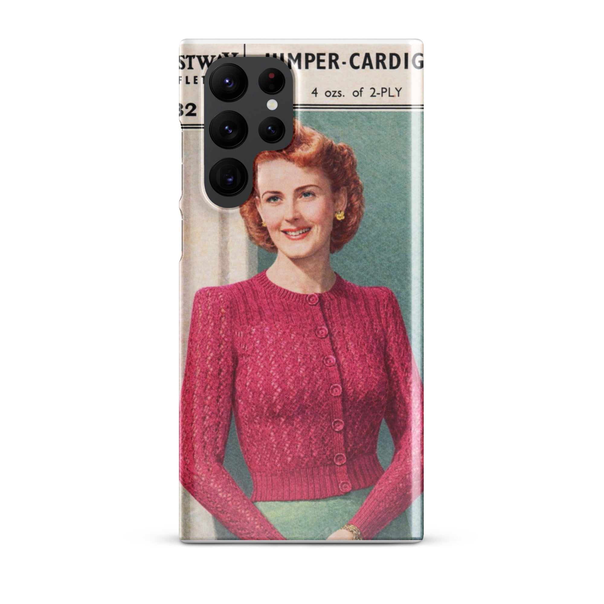 Lacy Cardigan Phone Case Samsung® - Sitting Pretty Knits