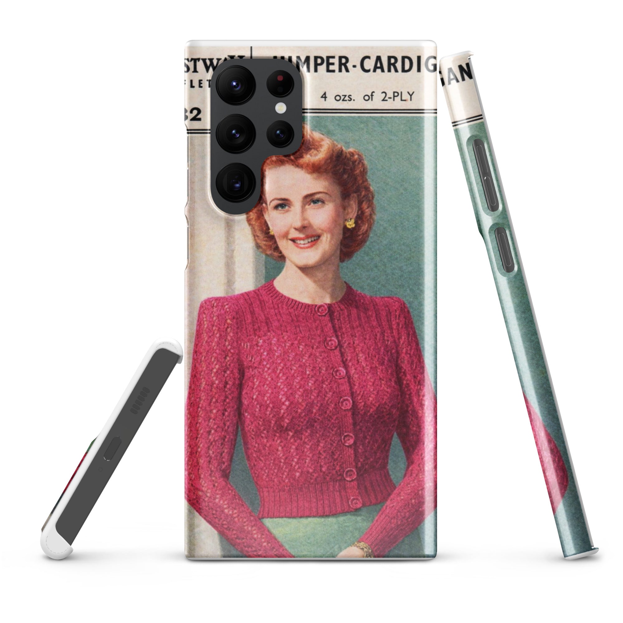 Lacy Cardigan Phone Case Samsung® - Sitting Pretty Knits
