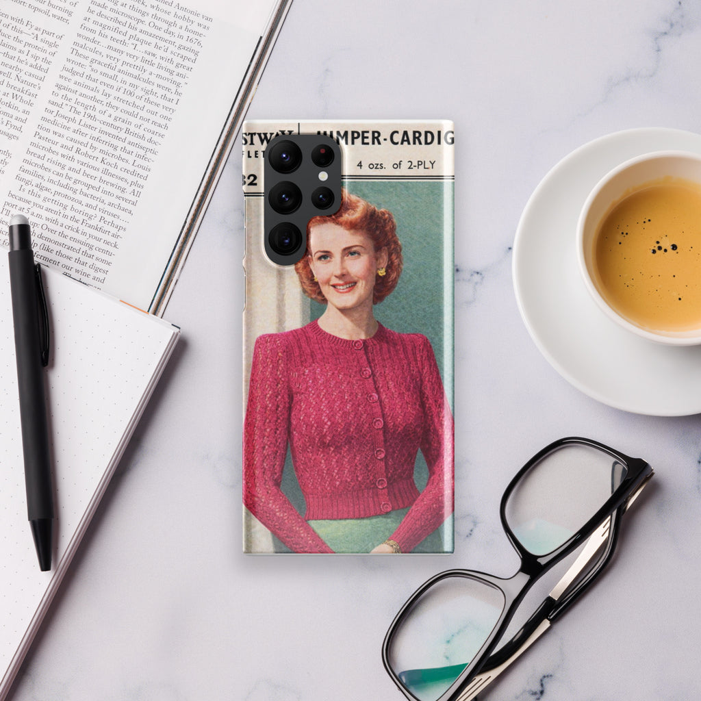 Lacy Cardigan Phone Case Samsung® - Sitting Pretty Knits