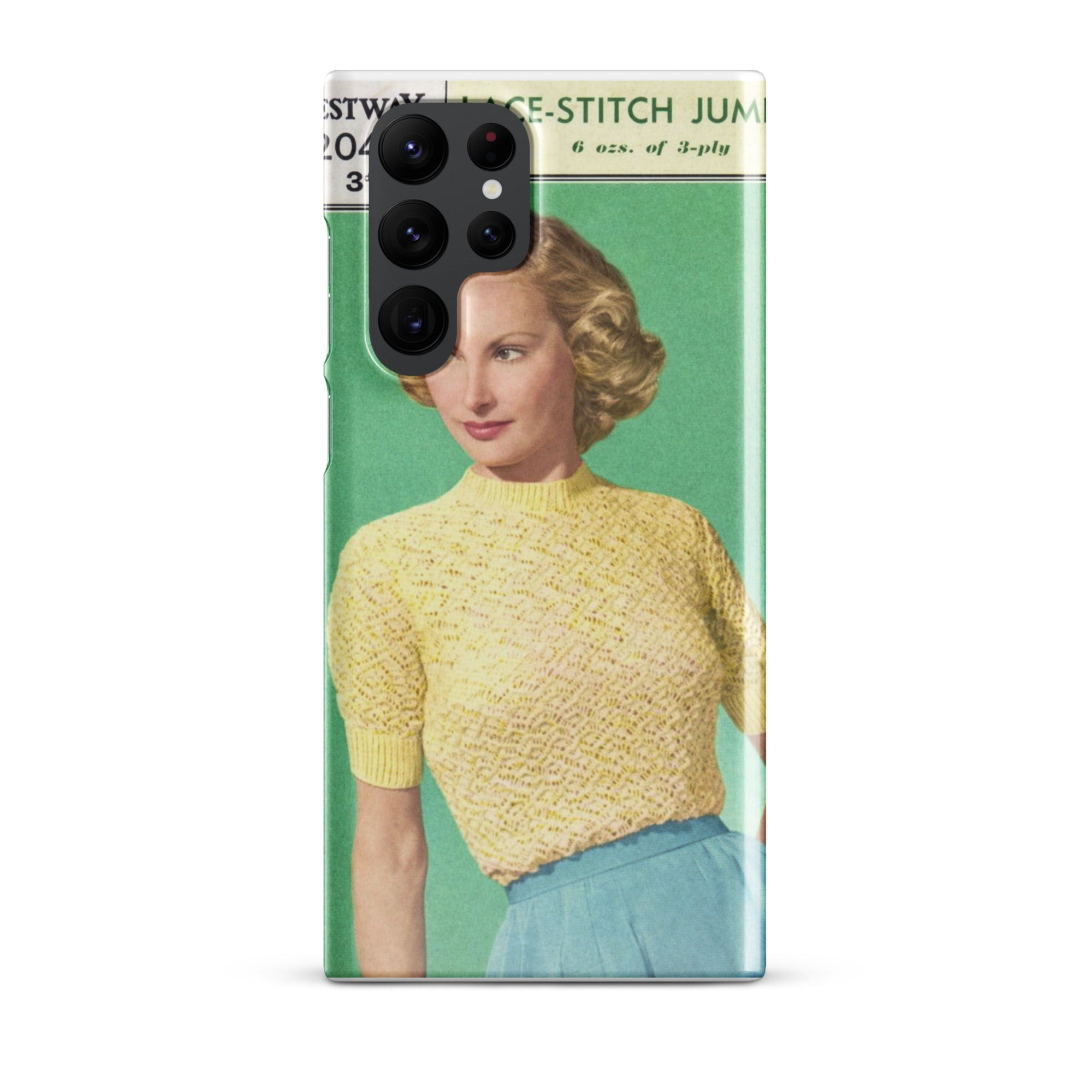 Lace Stitch Jumper Phone Case for Samsung® - Sitting Pretty Knits
