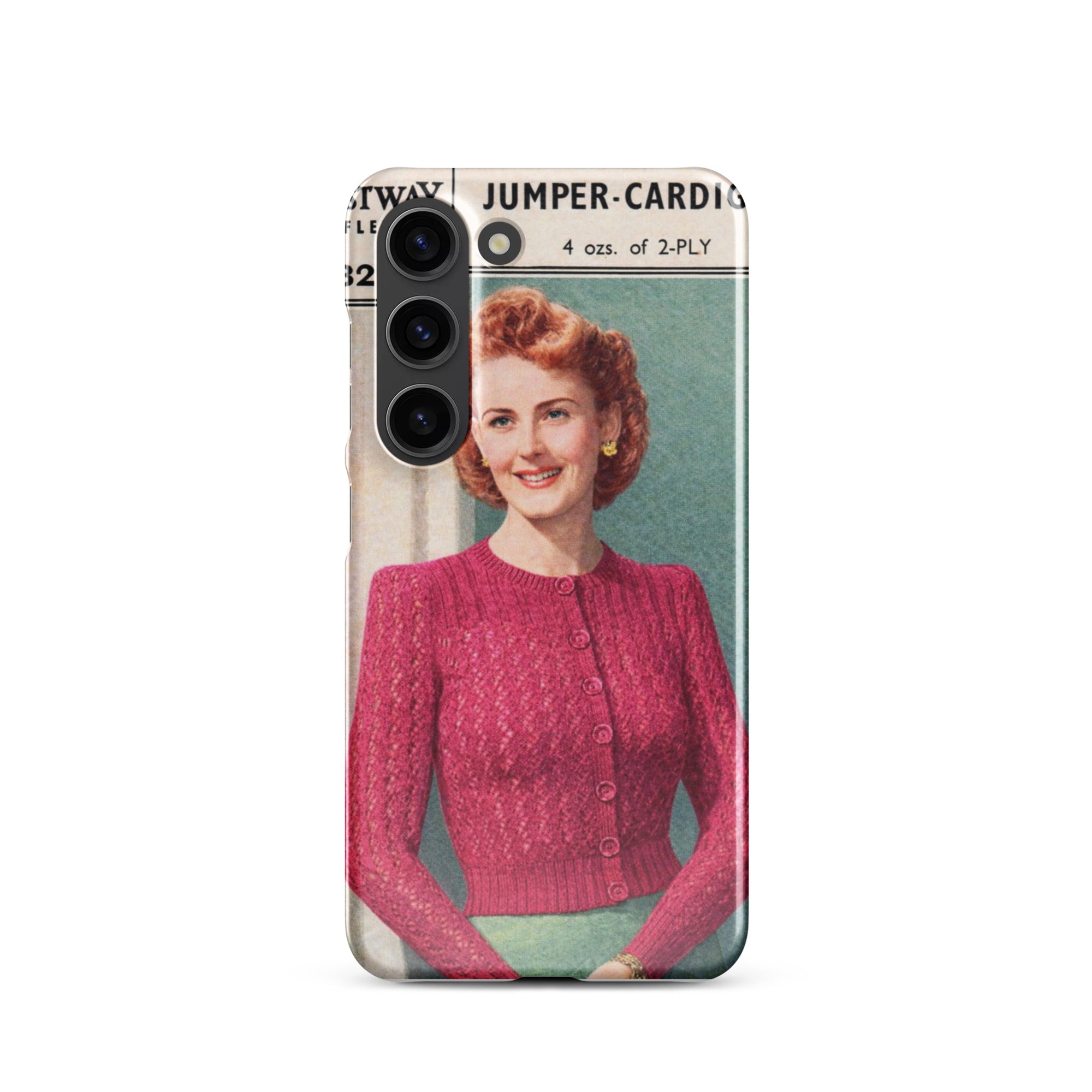 Lacy Cardigan Phone Case Samsung® - Sitting Pretty Knits
