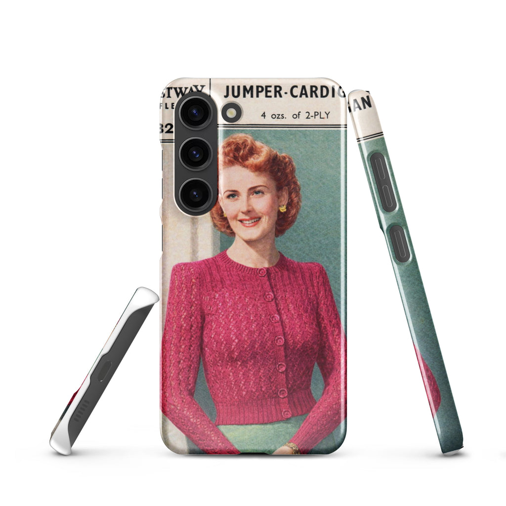 Lacy Cardigan Phone Case Samsung® - Sitting Pretty Knits