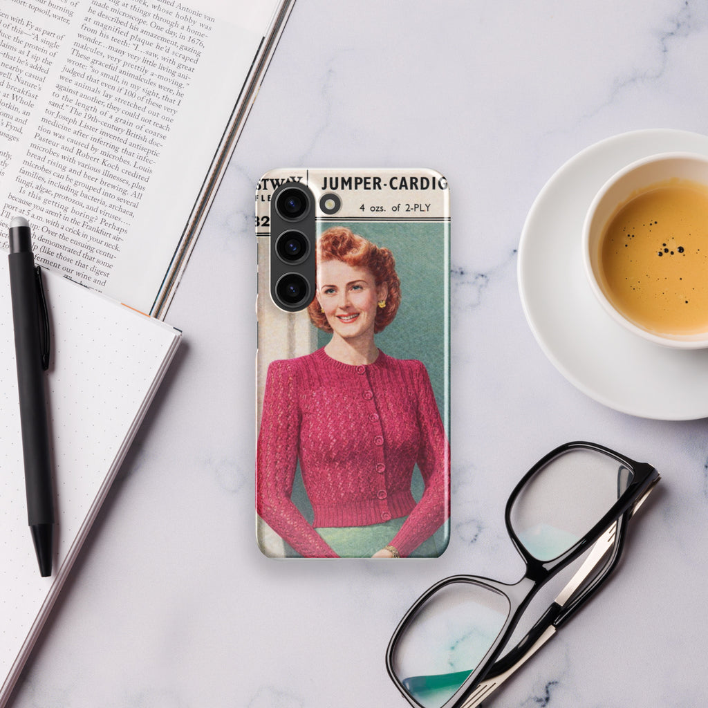 Lacy Cardigan Phone Case Samsung® - Sitting Pretty Knits