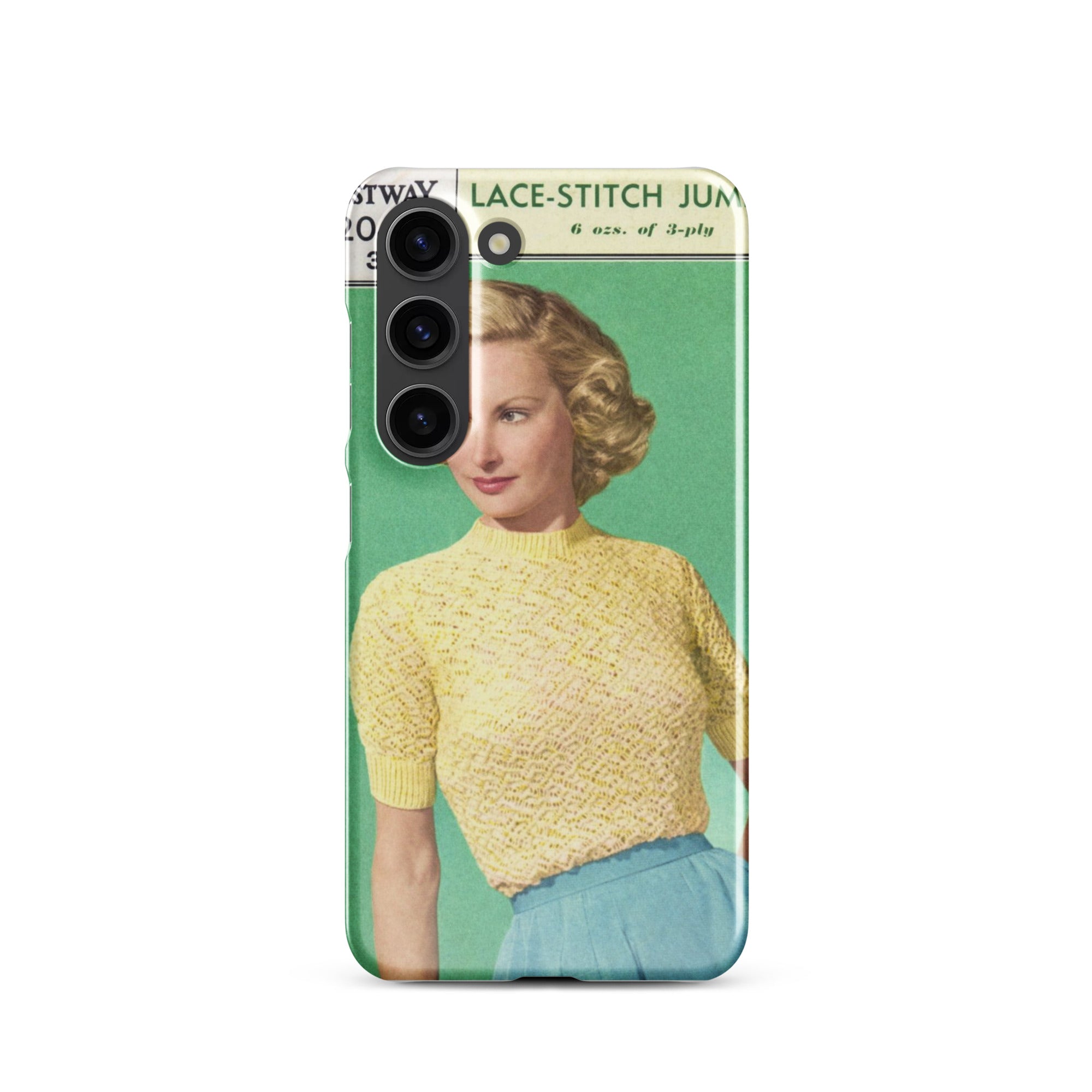 Lace Stitch Jumper Phone Case for Samsung® - Sitting Pretty Knits