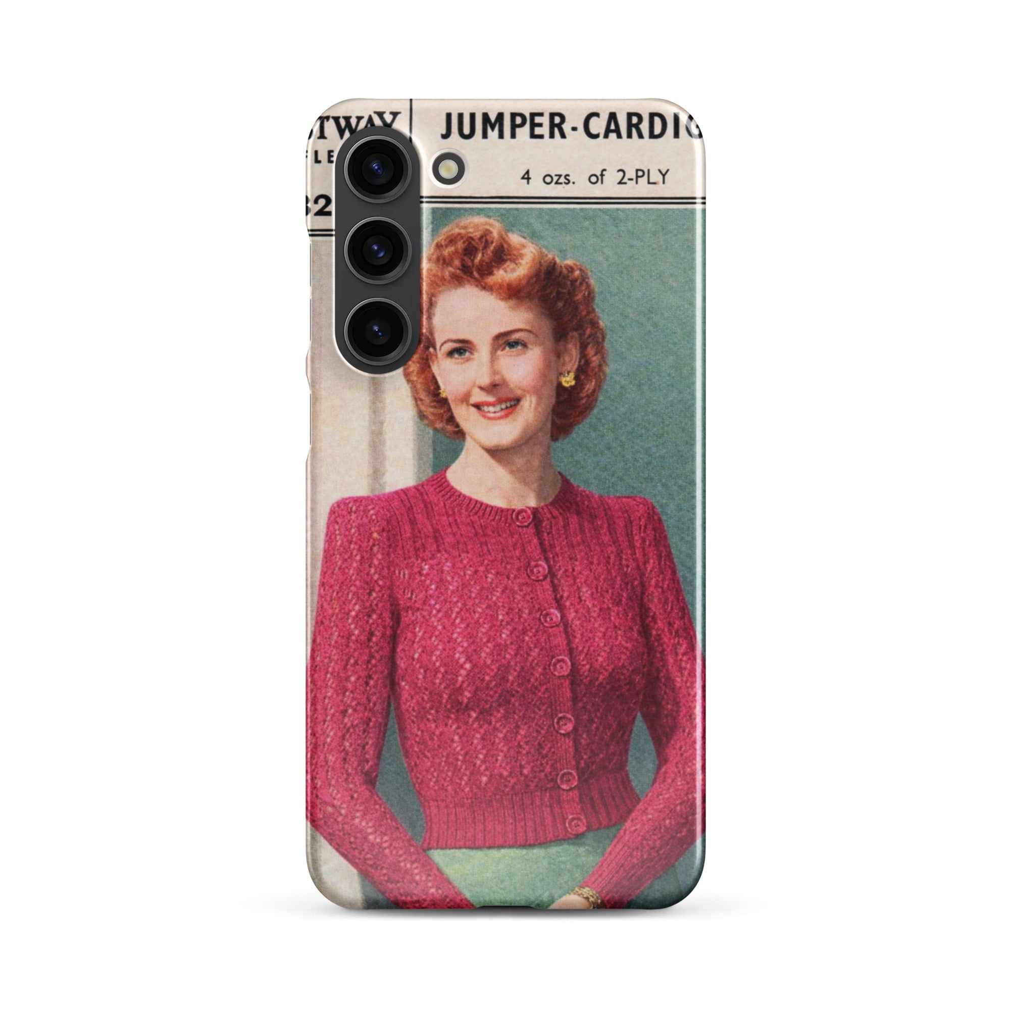 Lacy Cardigan Phone Case Samsung® - Sitting Pretty Knits
