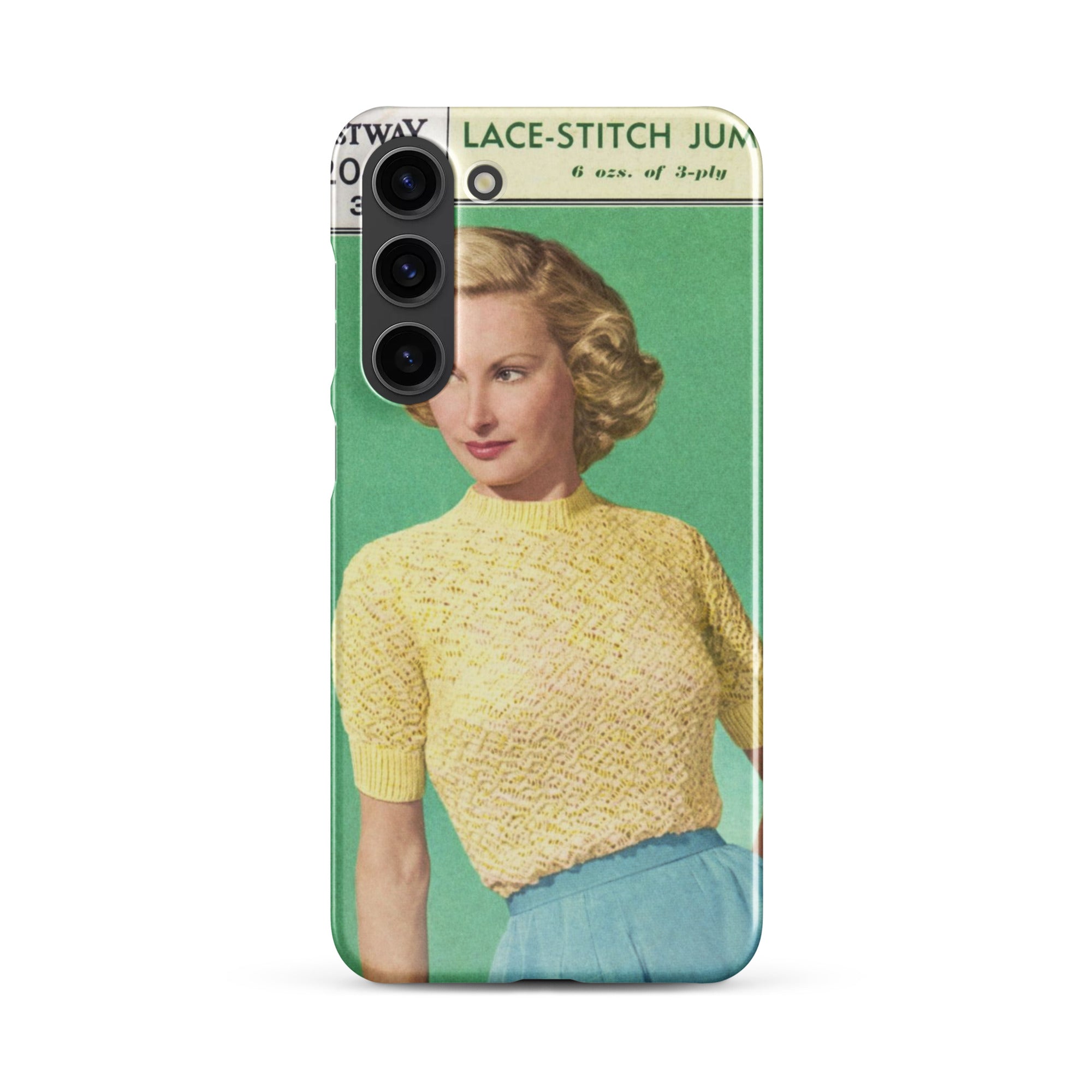 Lace Stitch Jumper Phone Case for Samsung® - Sitting Pretty Knits