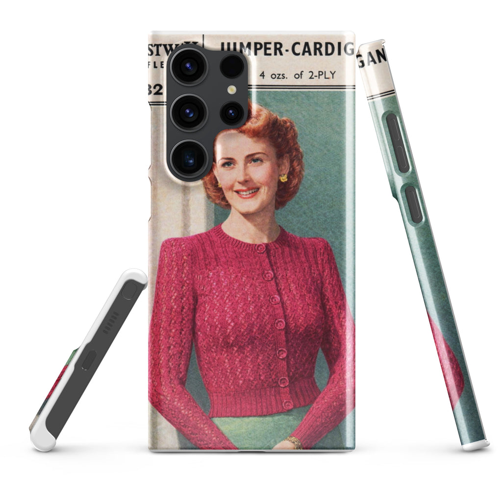 Lacy Cardigan Phone Case Samsung® - Sitting Pretty Knits