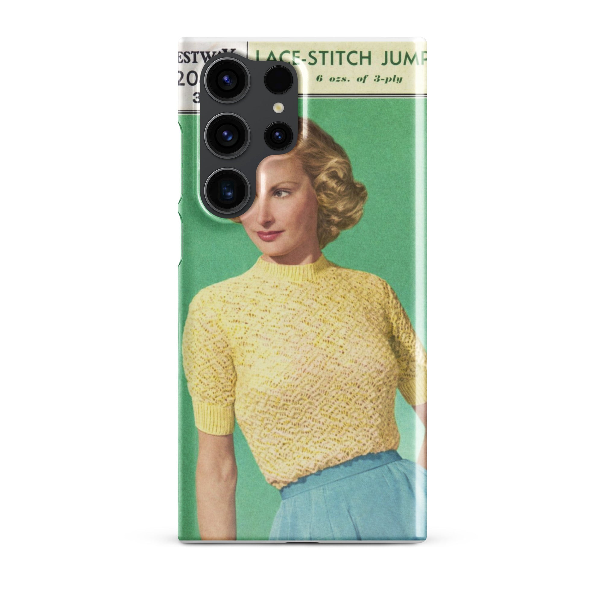 Lace Stitch Jumper Phone Case for Samsung® - Sitting Pretty Knits