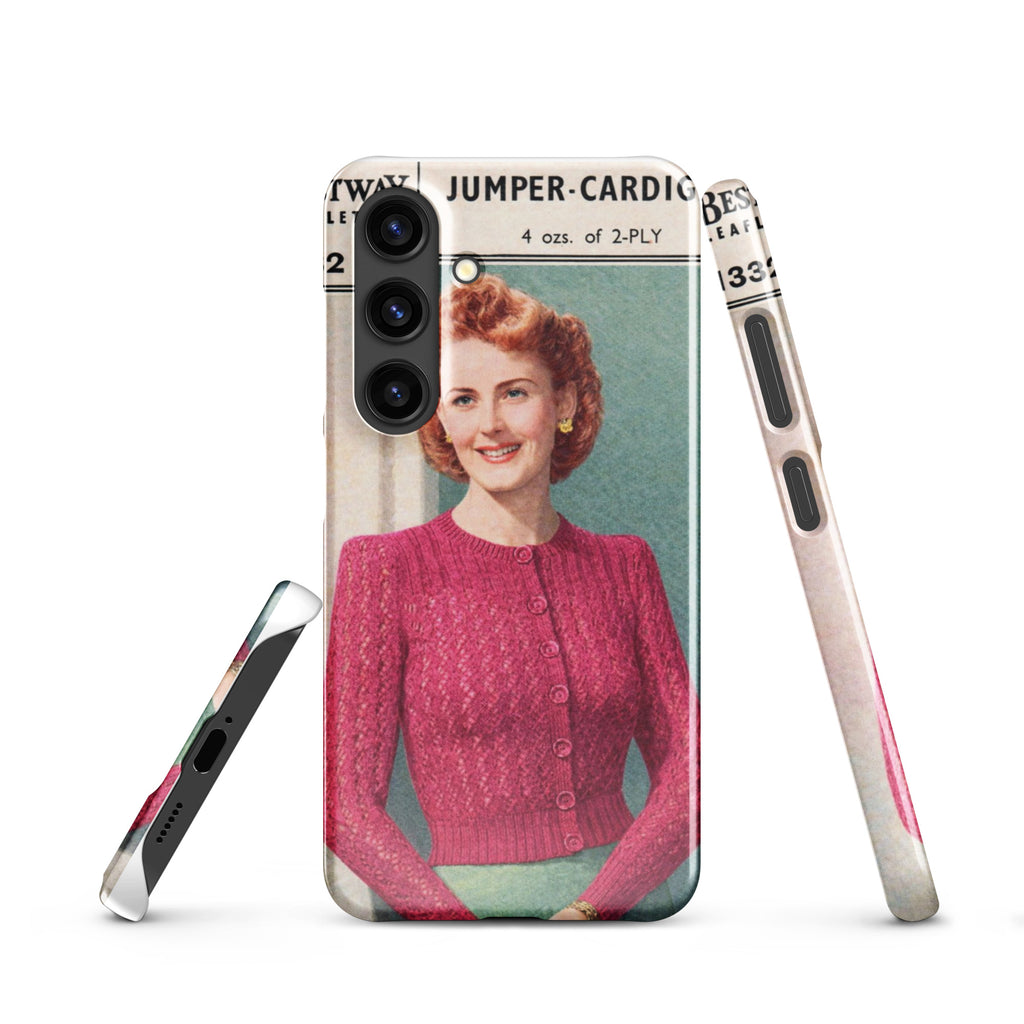 Lacy Cardigan Phone Case Samsung® - Sitting Pretty Knits