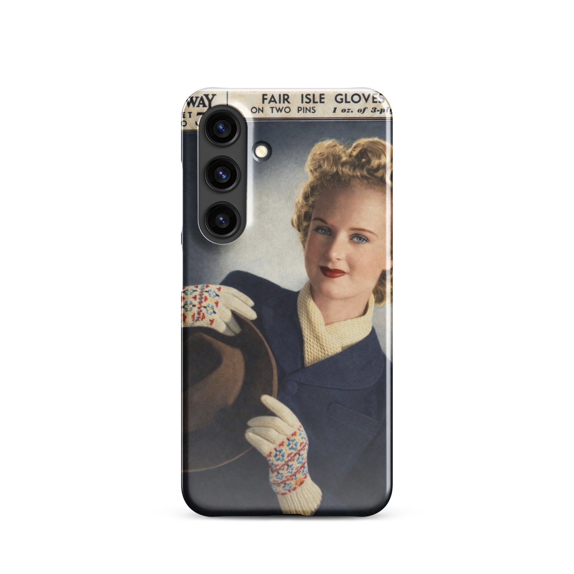 Fair Isle Gloves Phone Case for Samsung® - Sitting Pretty Knits