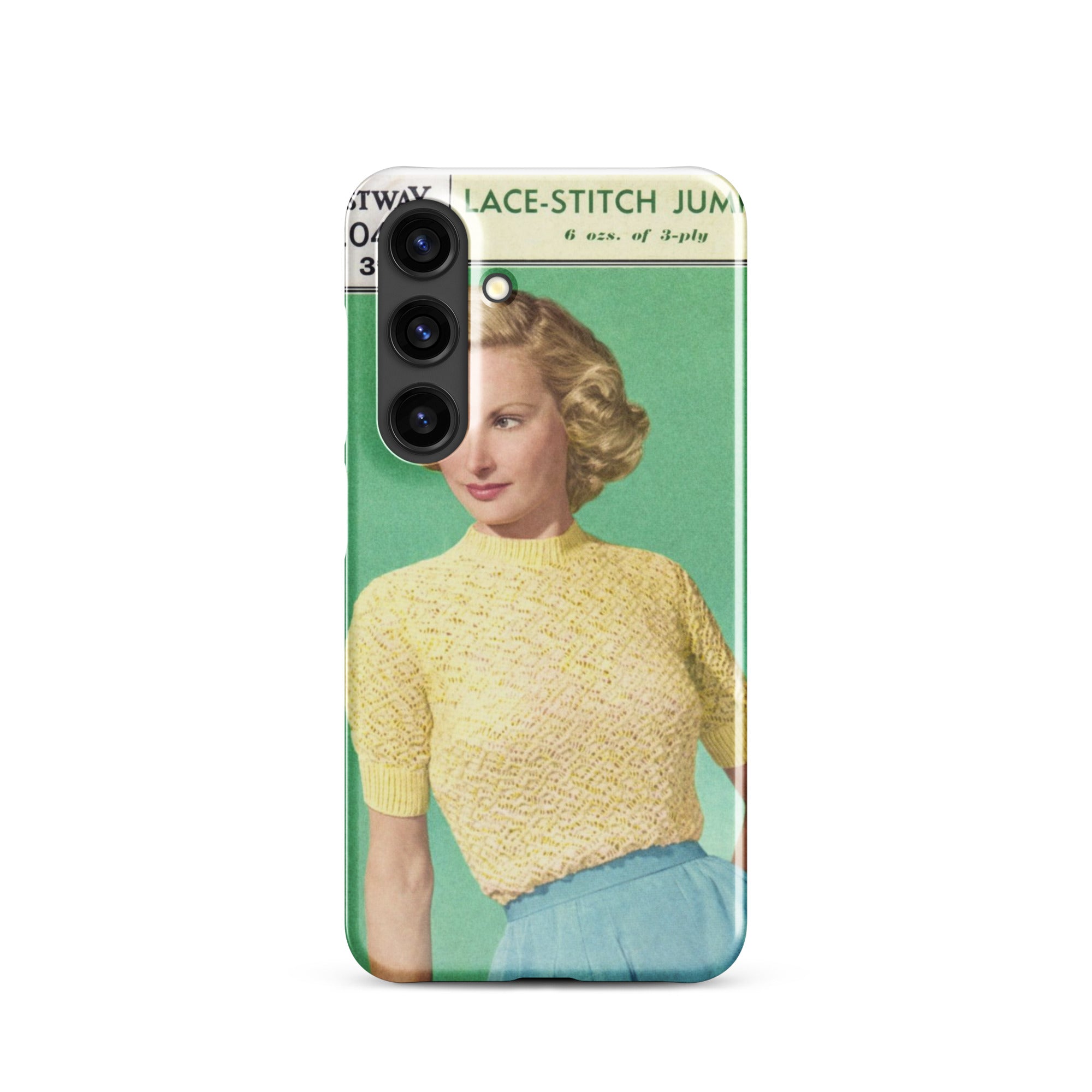 Lace Stitch Jumper Phone Case for Samsung® - Sitting Pretty Knits