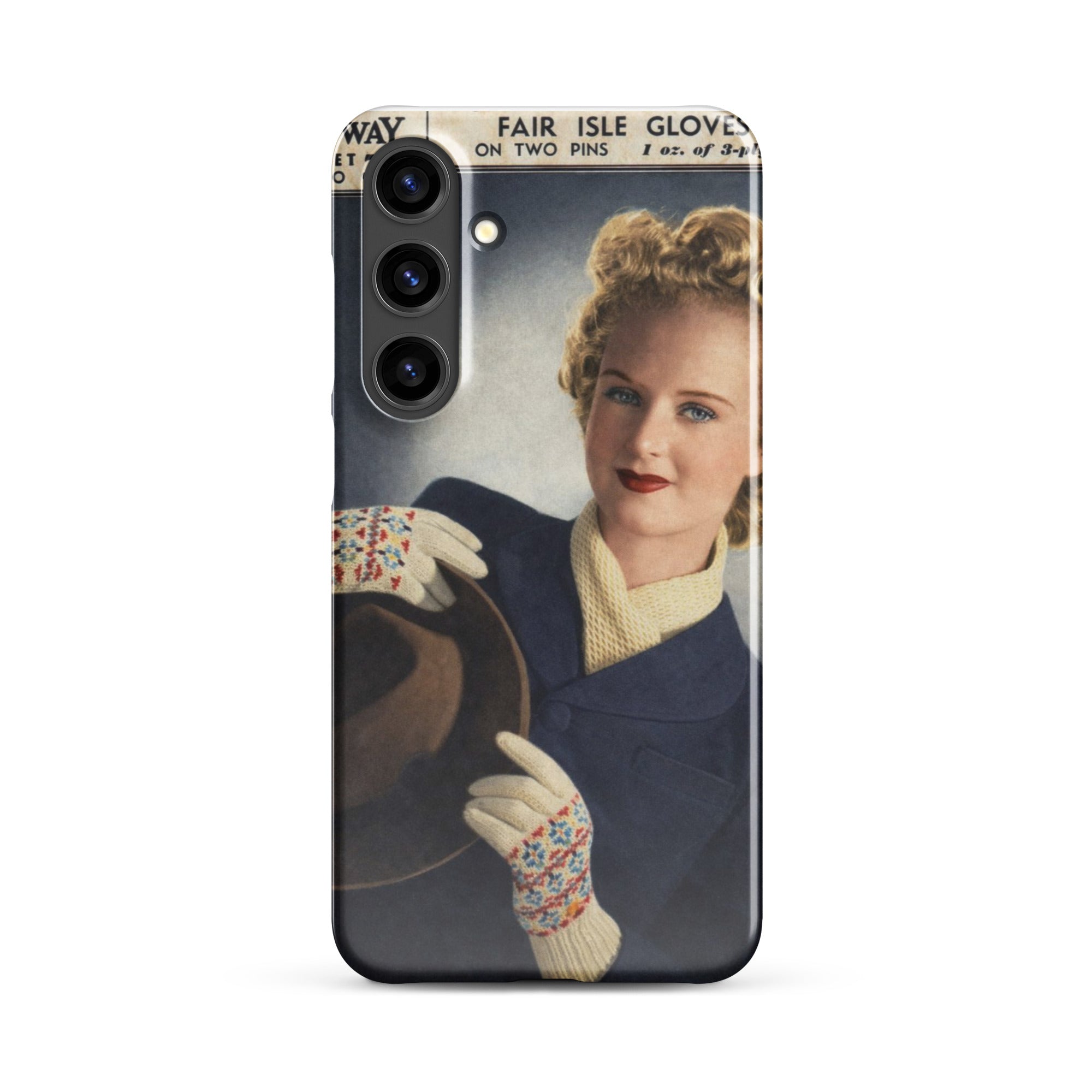 Fair Isle Gloves Phone Case for Samsung® - Sitting Pretty Knits