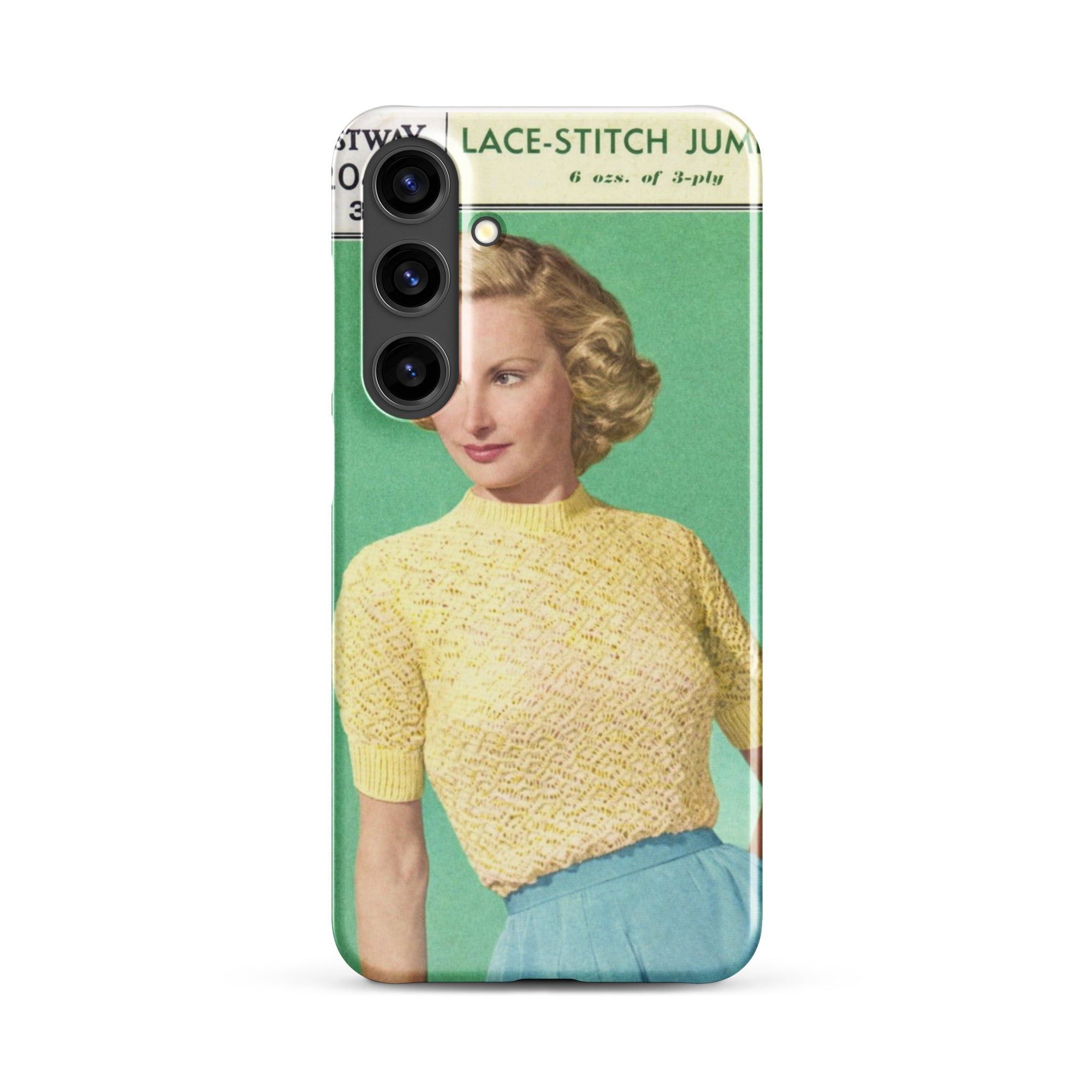 Lace Stitch Jumper Phone Case for Samsung® - Sitting Pretty Knits