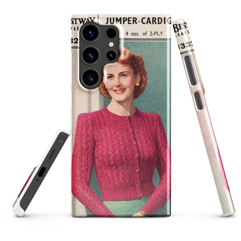 Lacy Cardigan Phone Case Samsung® - Sitting Pretty Knits