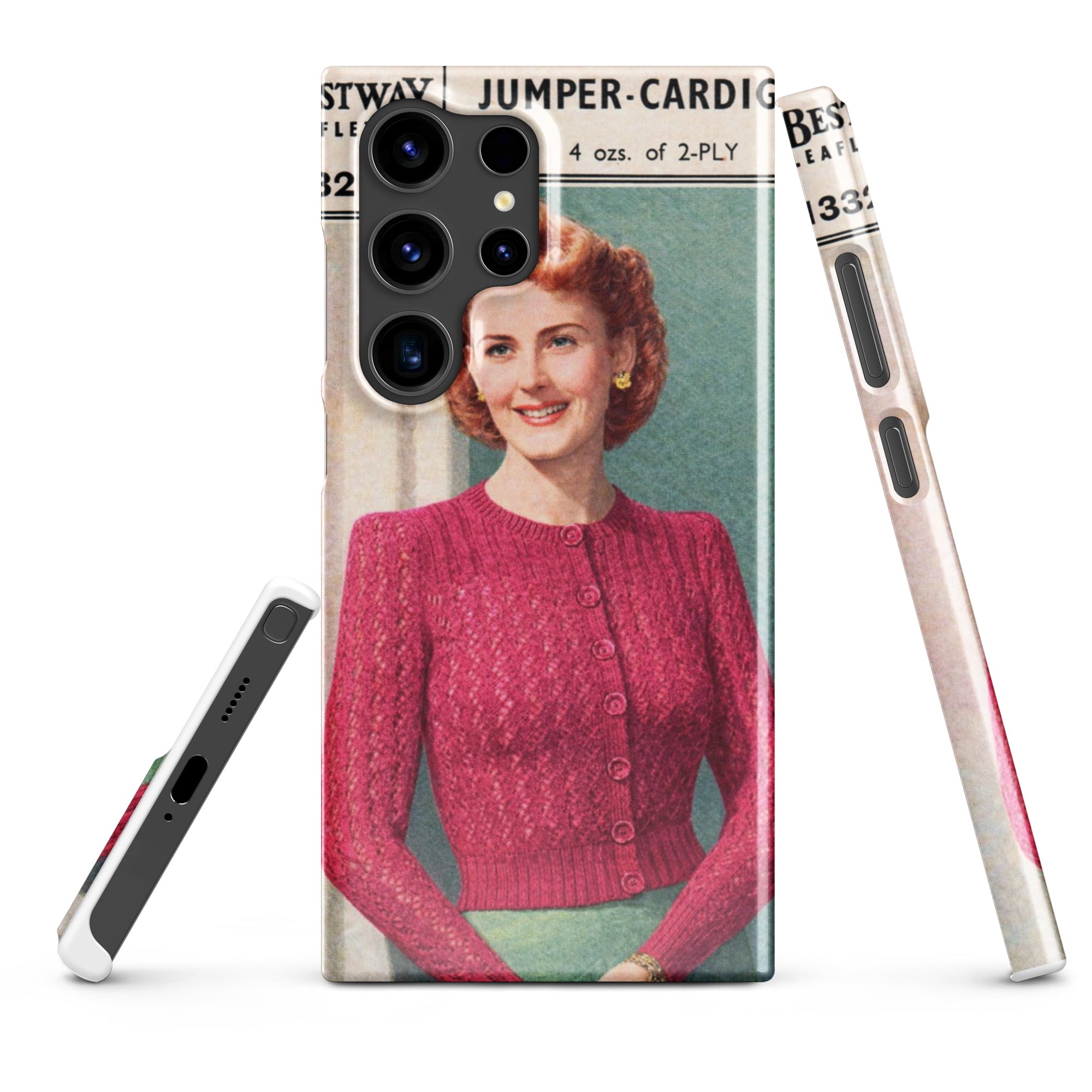 Lacy Cardigan Phone Case Samsung® - Sitting Pretty Knits