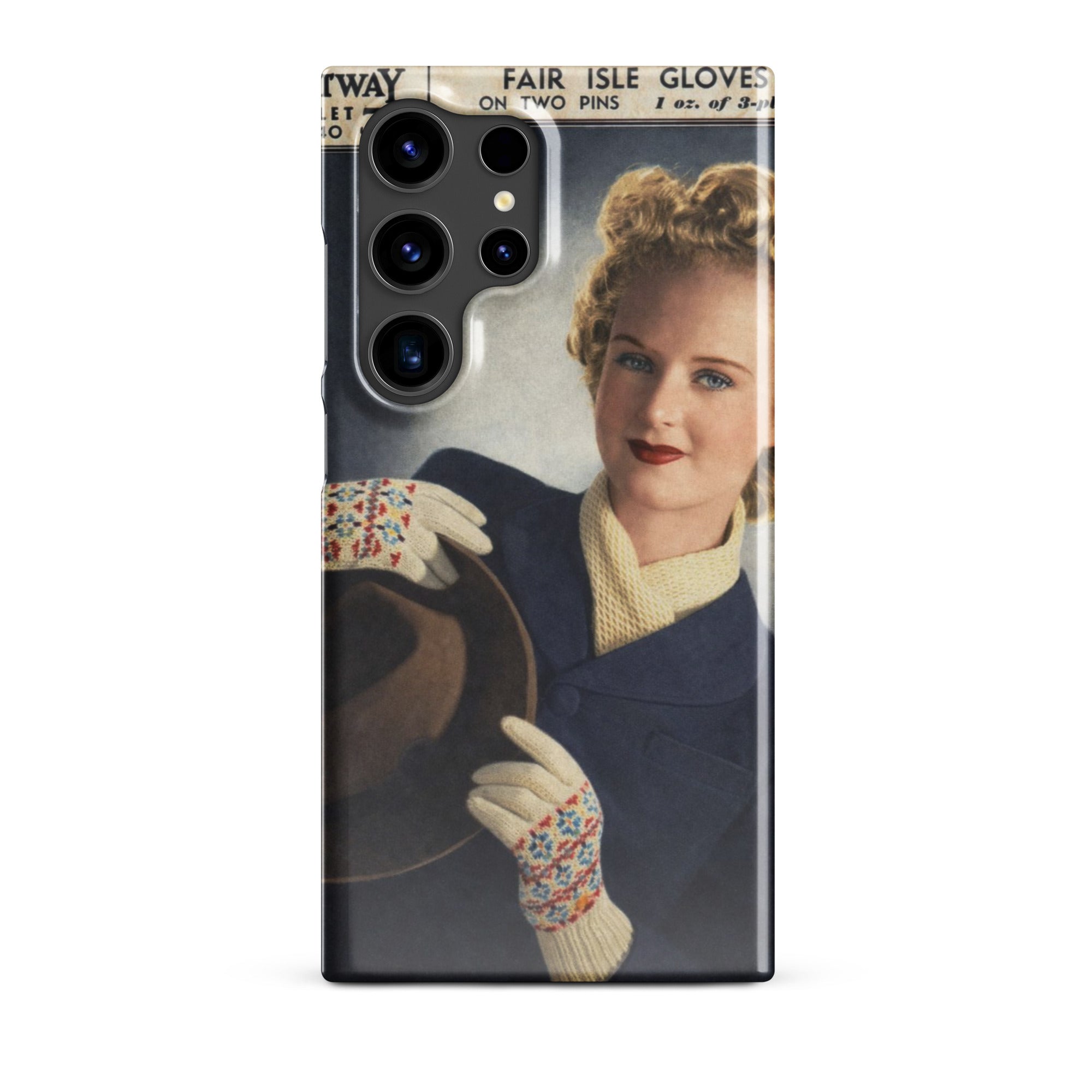 Fair Isle Gloves Phone Case for Samsung® - Sitting Pretty Knits