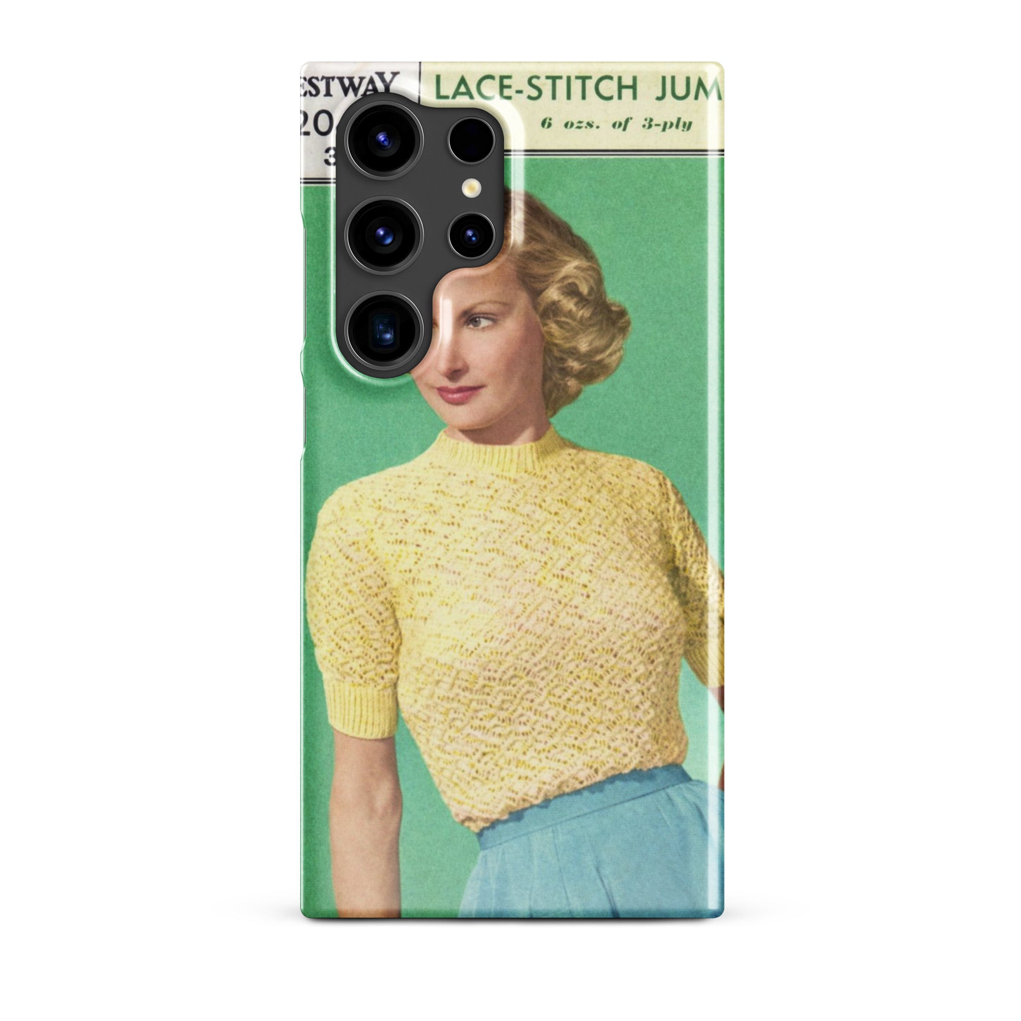 Lace Stitch Jumper Phone Case for Samsung® - Sitting Pretty Knits