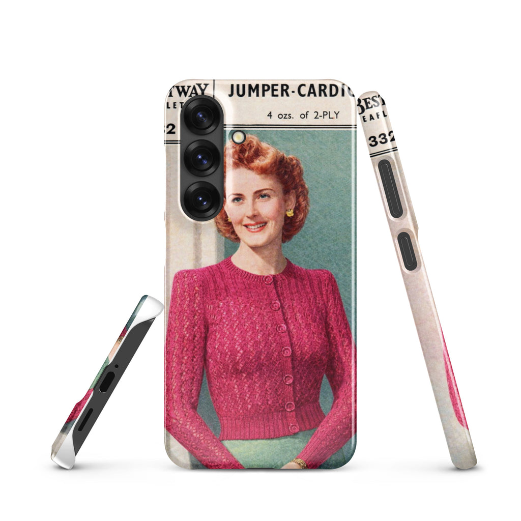 Lacy Cardigan Phone Case Samsung® - Sitting Pretty Knits