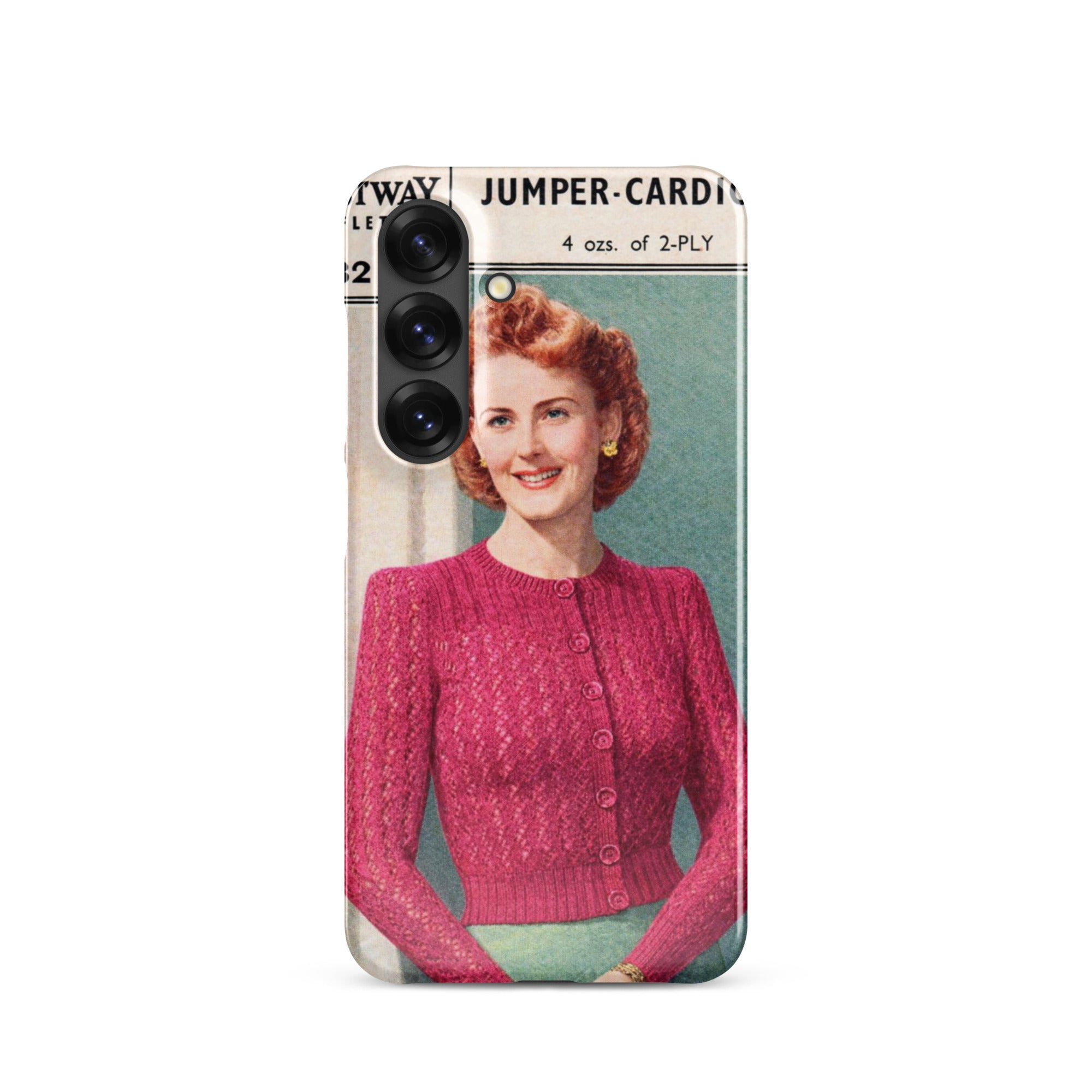 Lacy Cardigan Phone Case Samsung® - Sitting Pretty Knits