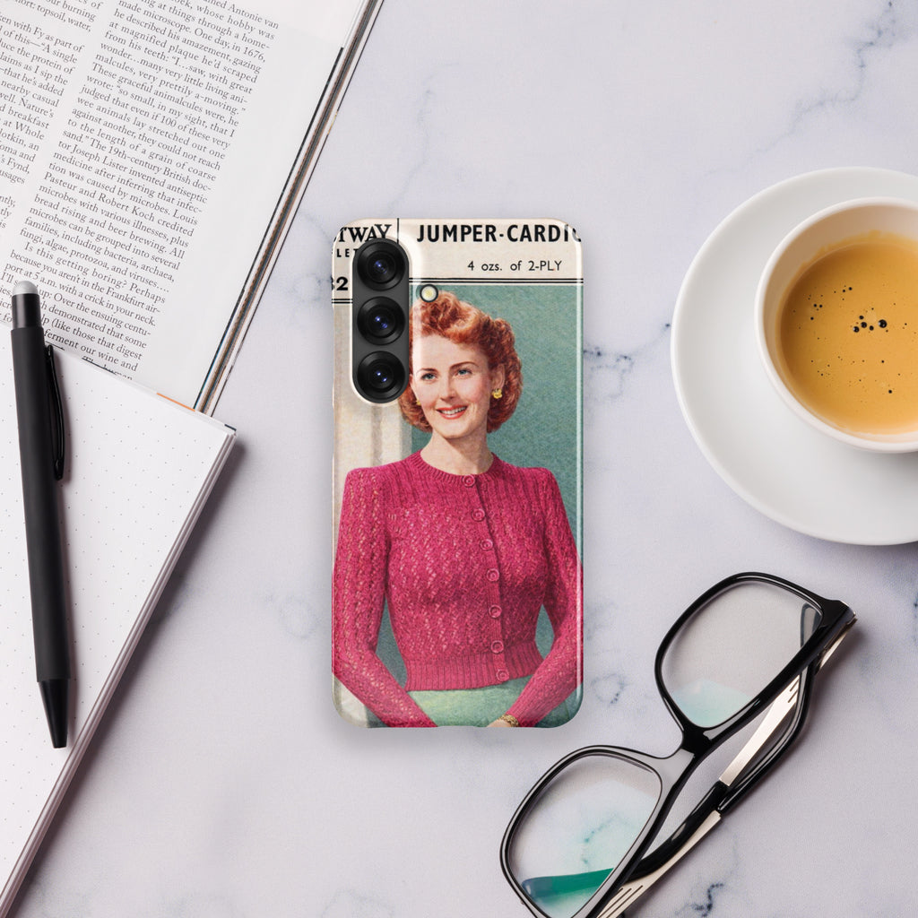 Lacy Cardigan Phone Case Samsung® - Sitting Pretty Knits