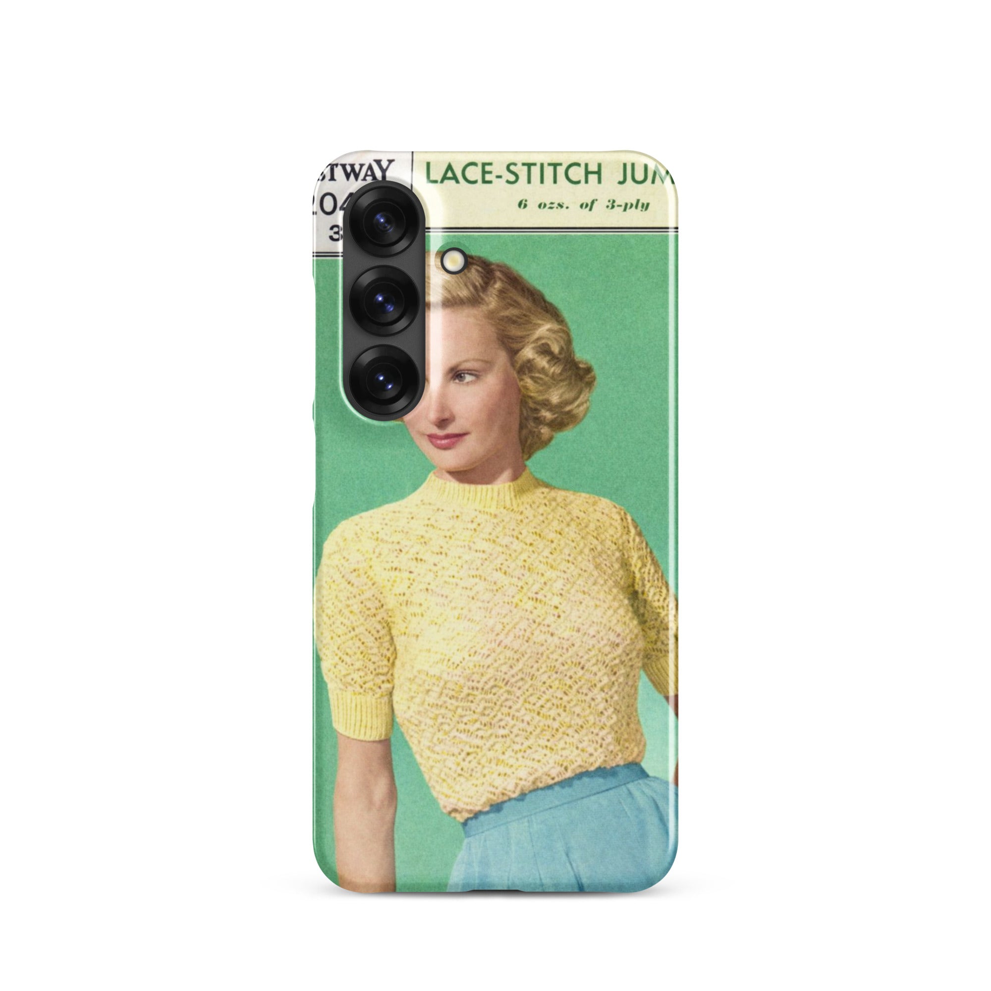 Lace Stitch Jumper Phone Case for Samsung® - Sitting Pretty Knits